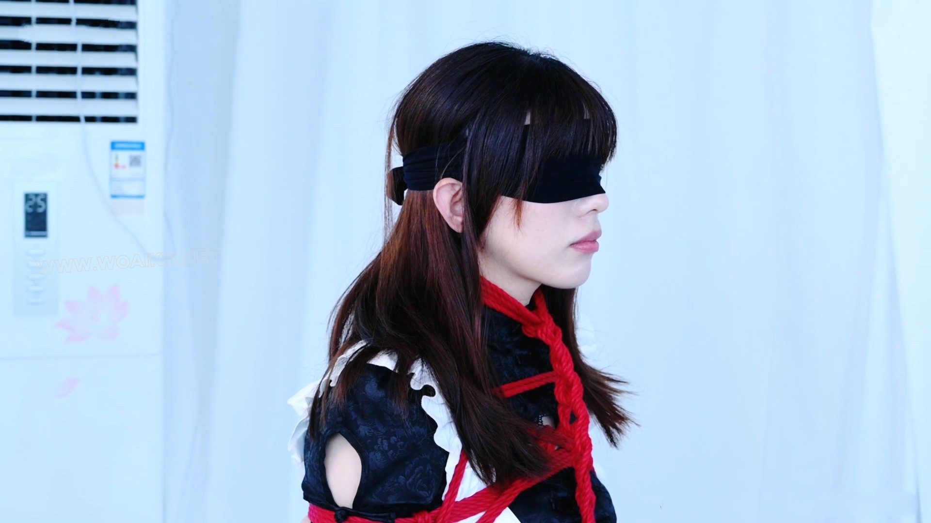 黑丝国风小女仆 百合loli调教 女虐女 固定放置 阳俱口塞 强高放置 鞭打 强膏 预览图 8