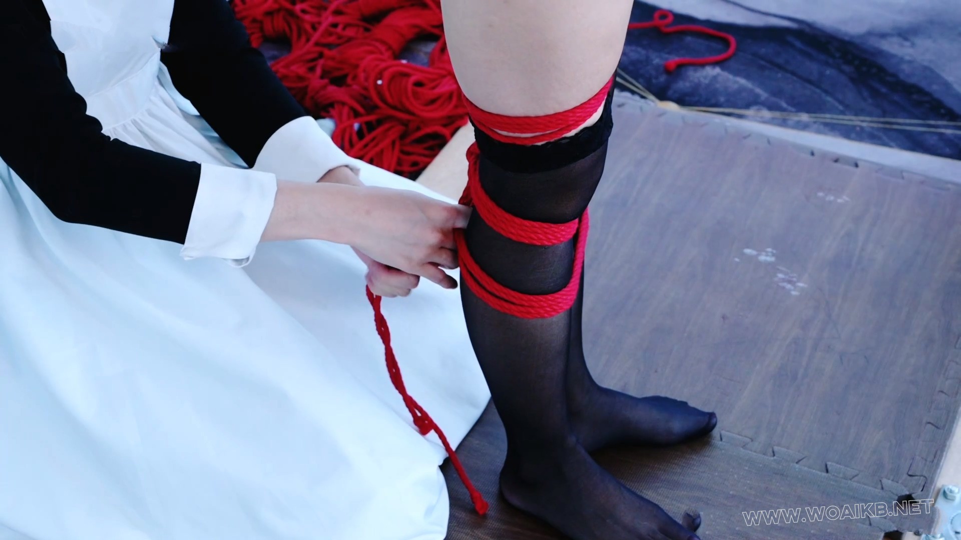 黑丝国风小女仆 百合loli调教 女虐女 固定放置 阳俱口塞 强高放置 鞭打 强膏 预览图 11