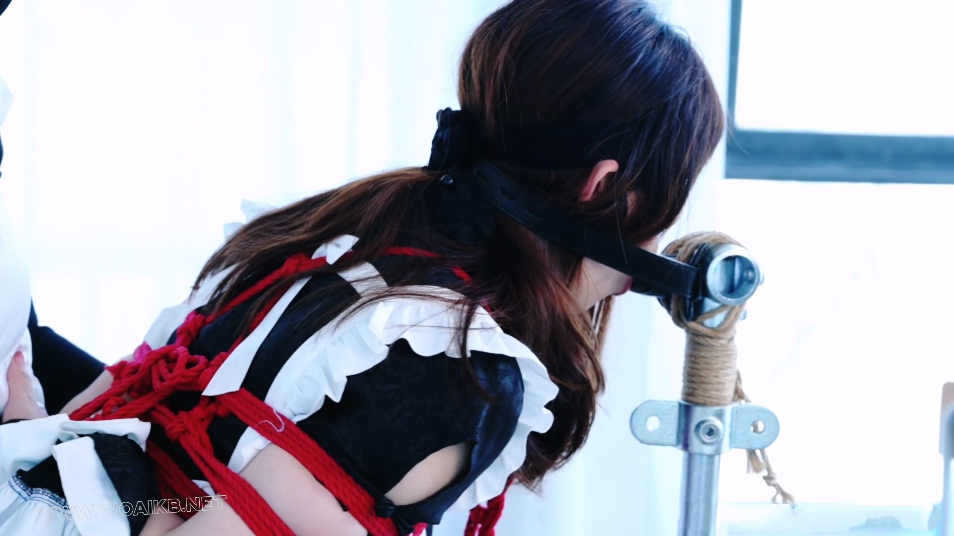 黑丝国风小女仆 百合loli调教 女虐女 固定放置 阳俱口塞 强高放置 鞭打 强膏 预览图 12