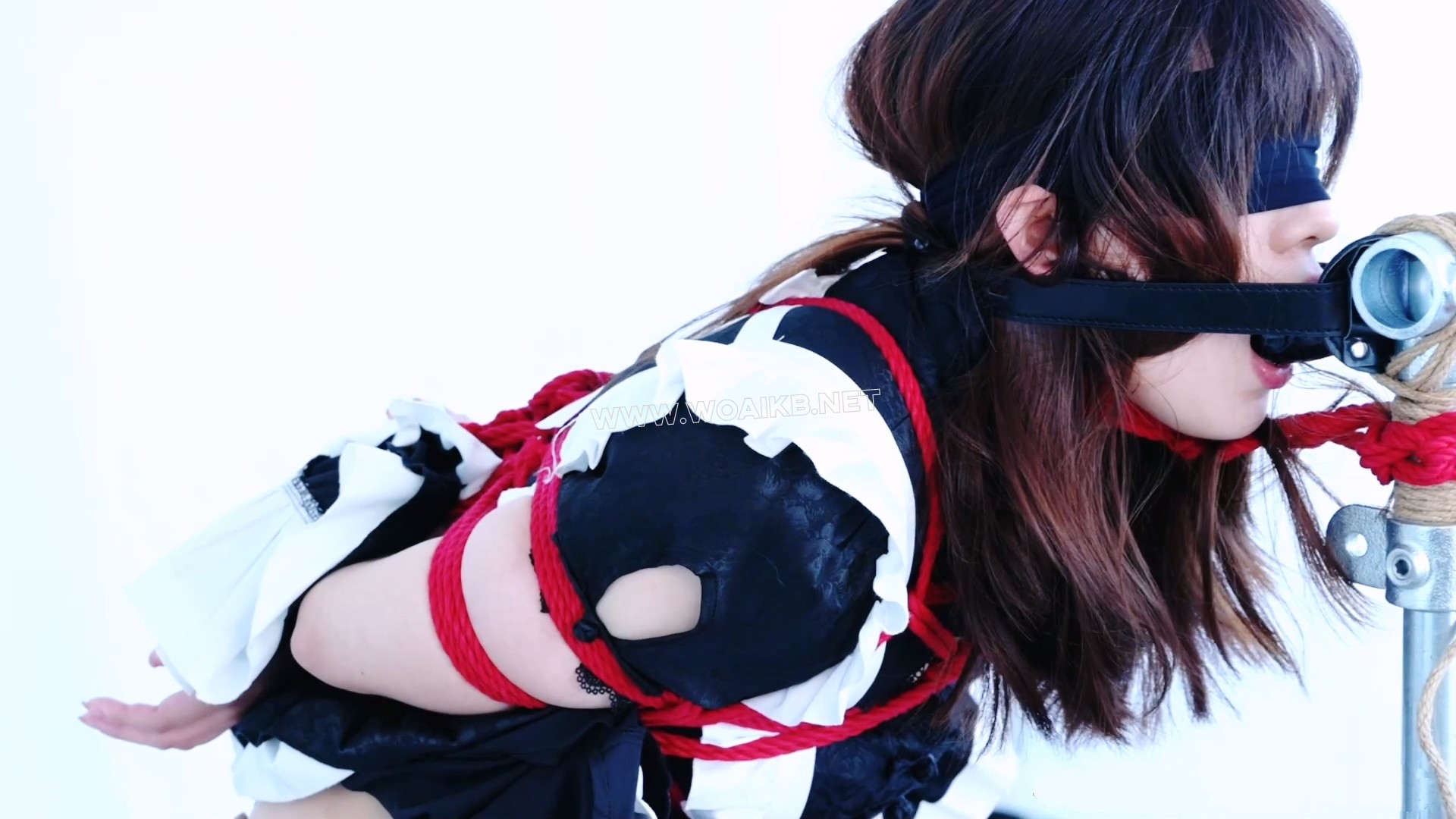 黑丝国风小女仆 百合loli调教 女虐女 固定放置 阳俱口塞 强高放置 鞭打 强膏 预览图 18