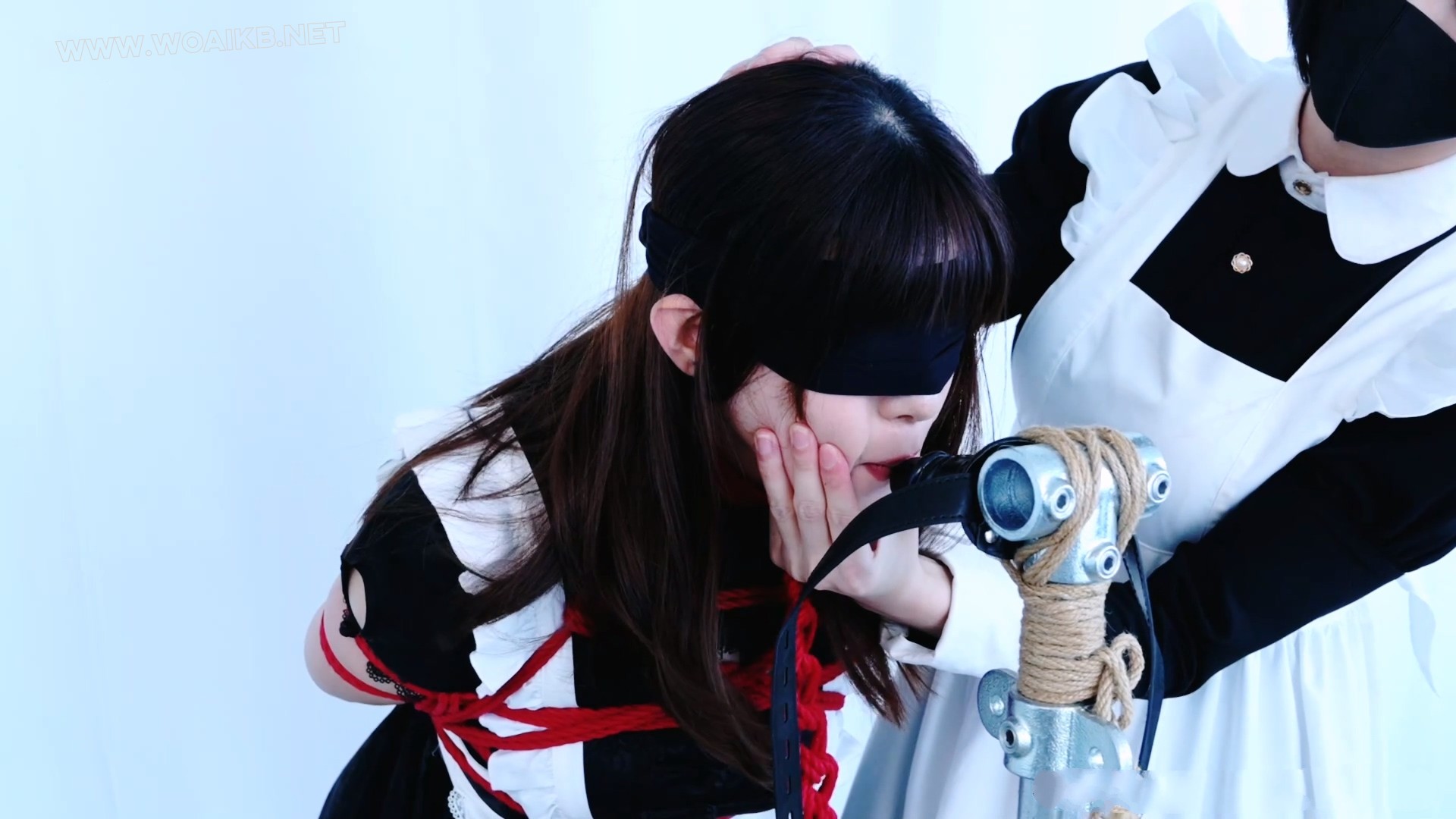 黑丝国风小女仆 百合loli调教 女虐女 固定放置 阳俱口塞 强高放置 鞭打 强膏 预览图 23