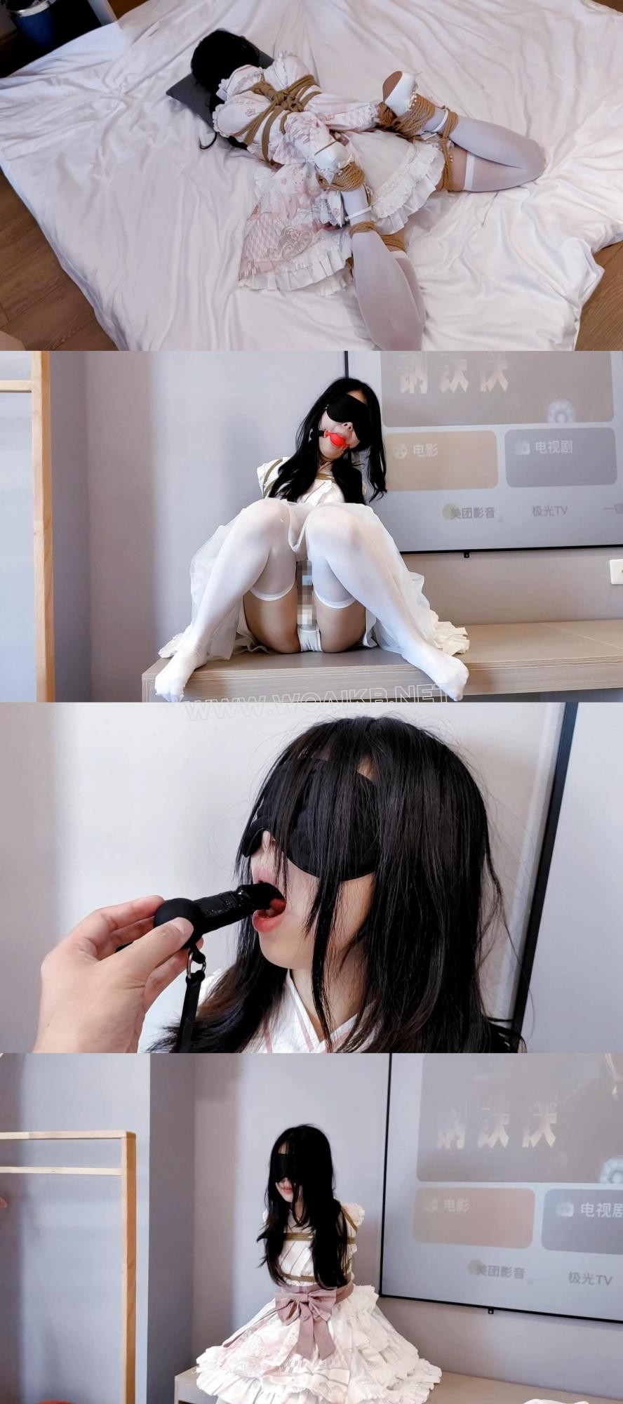 《甜妹故事汇》-第十八集-久违的洛丽塔-直臂分腿驷马+口球+放置挣扎+棒棒刺激+翻…