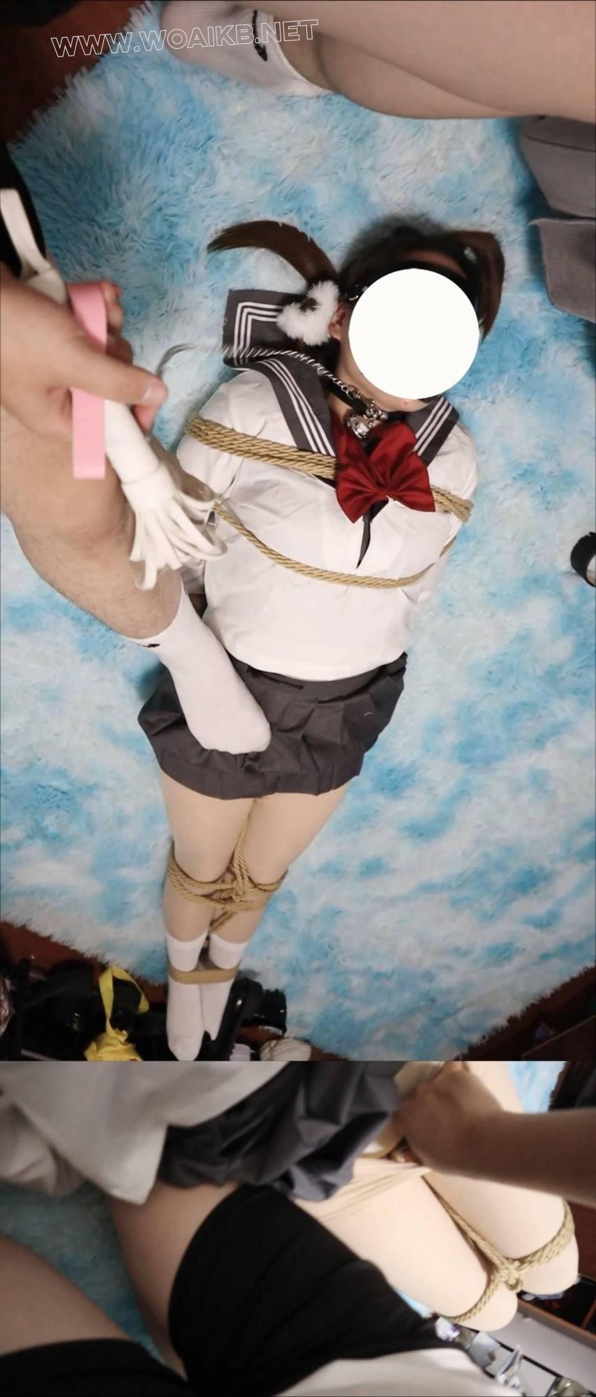 【领玥】这是一个女孩子玥，但是是一个被捆起来强迫放入玩具屈服的女孩子，甩不开…