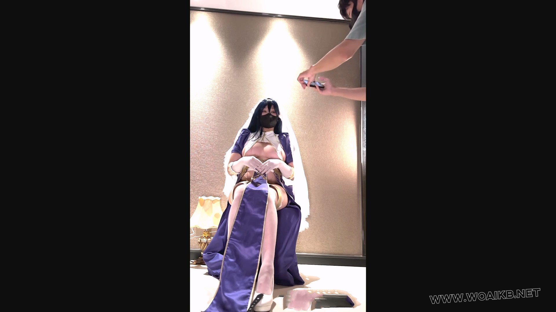 【RLL拘束档案01】圣处理修女 彼得罗涅 {白丝手铐脚铐开腿器粘液抹油振动}