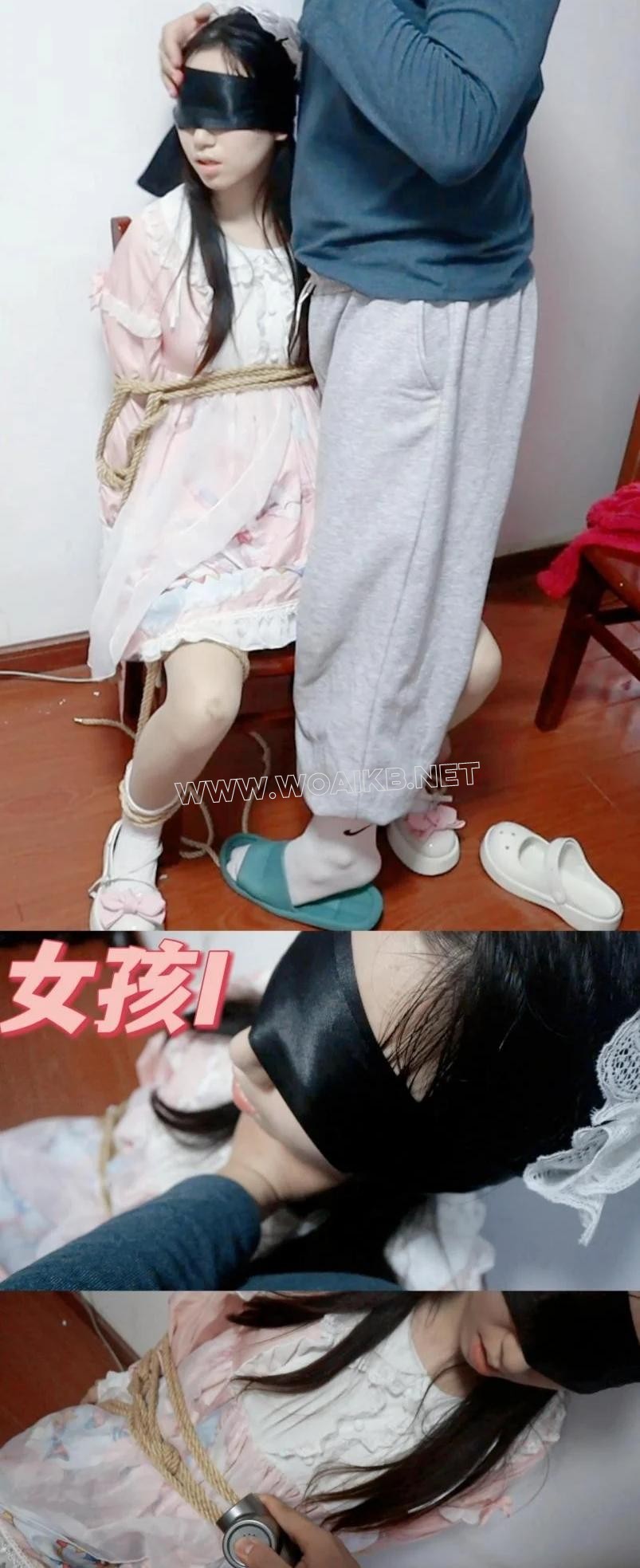 死死掐住绑在凳子上娇喘的175Lo娘I，绑住手脚开始进入快乐的虐待调教时光，筋膜枪…