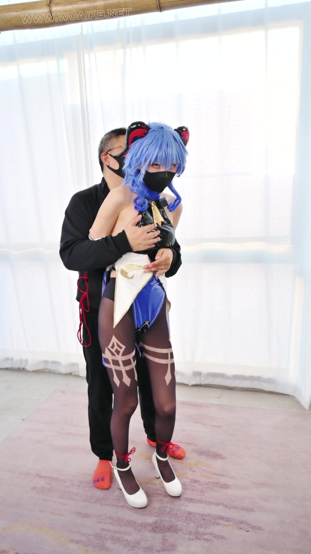 甘雨的5重窒西膏潮调教 甘雨COS 多重窒西 多重强糕 扼颈强糕 蛇缚吊颈 逆海老 M字…