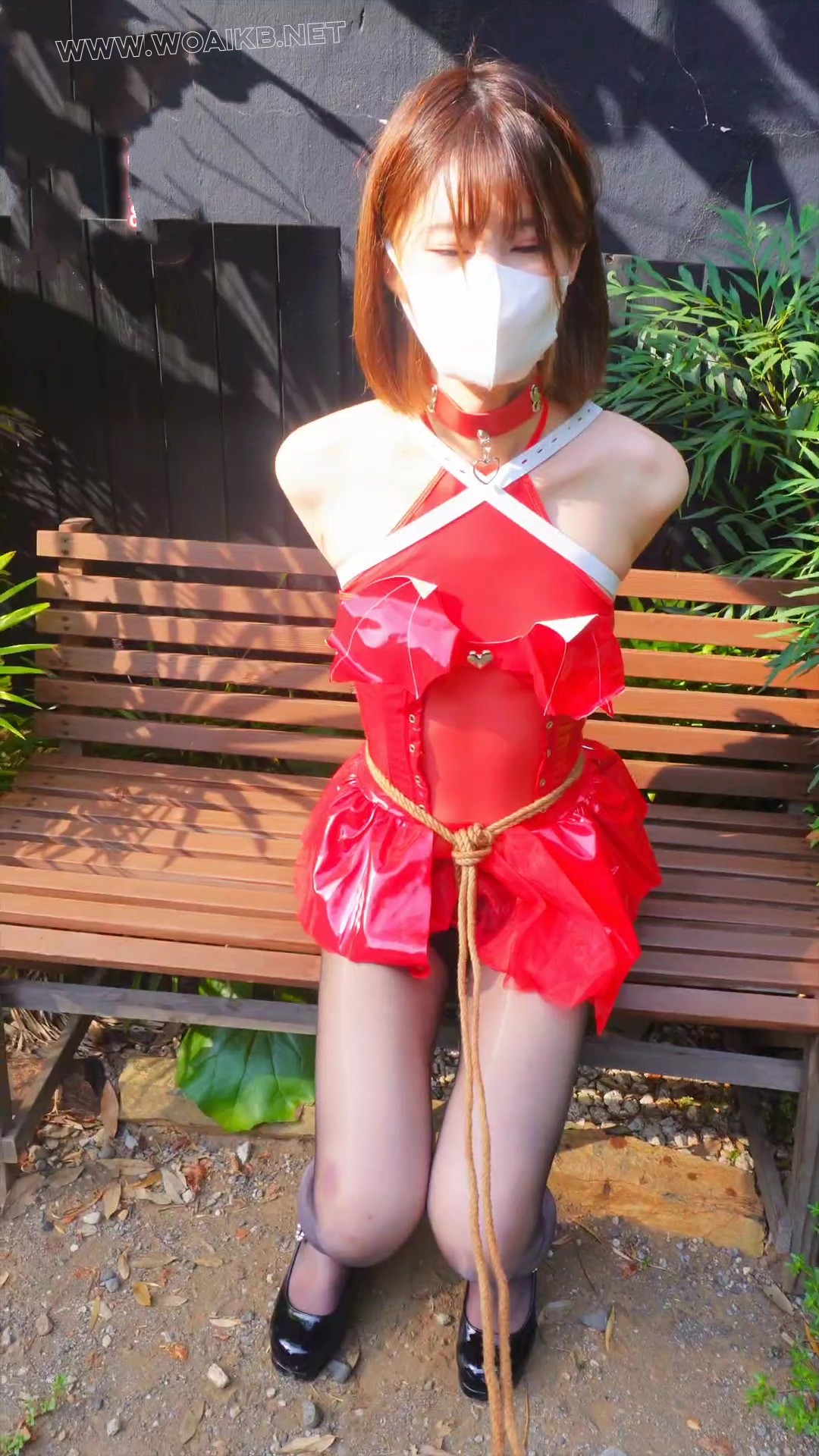 红色小恶魔户外行走胶带封嘴sp放置