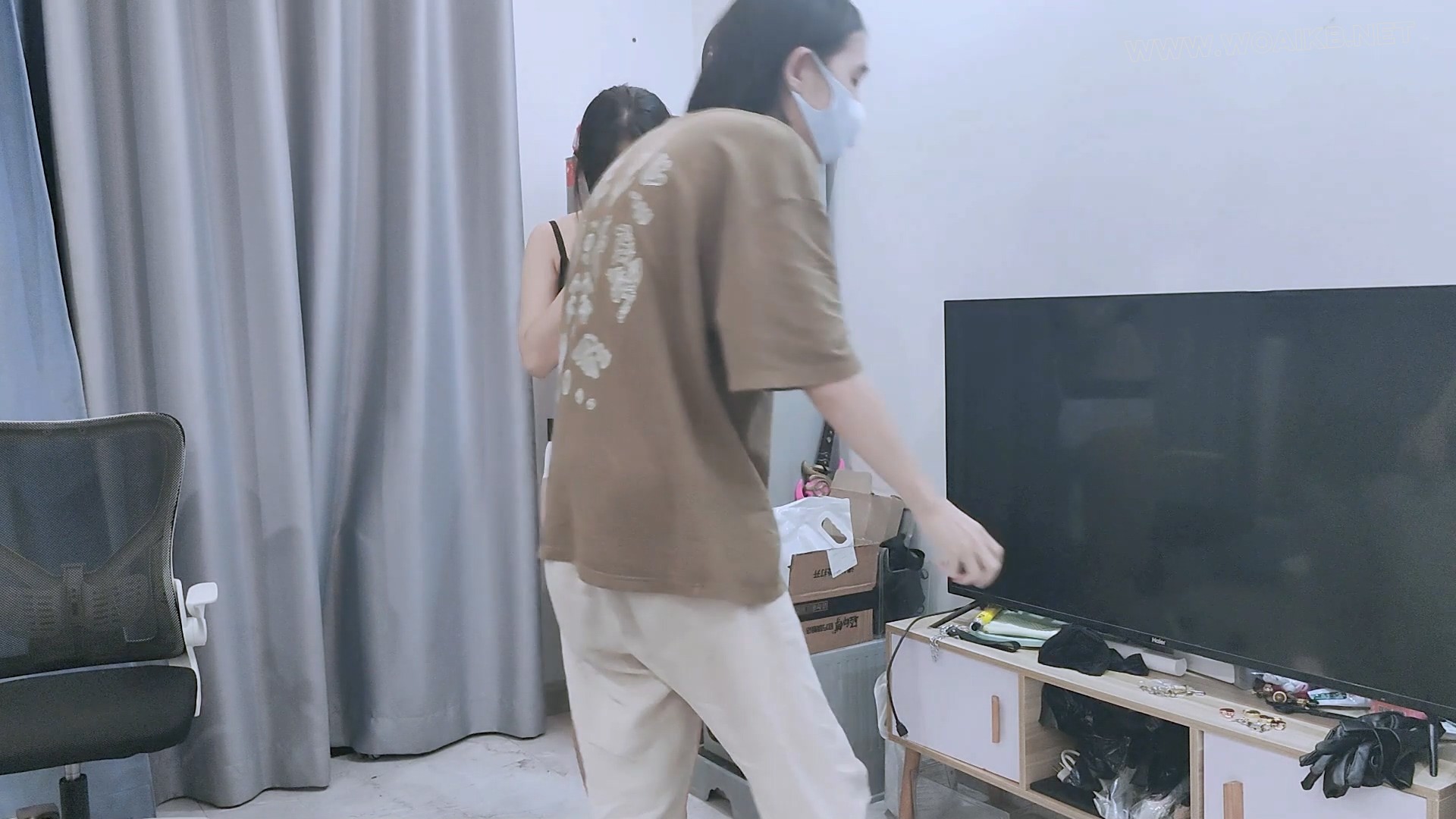 海沙-佩戴贞操带身穿内衣的ol再次挑战惊险逃脱游戏 预览图 5