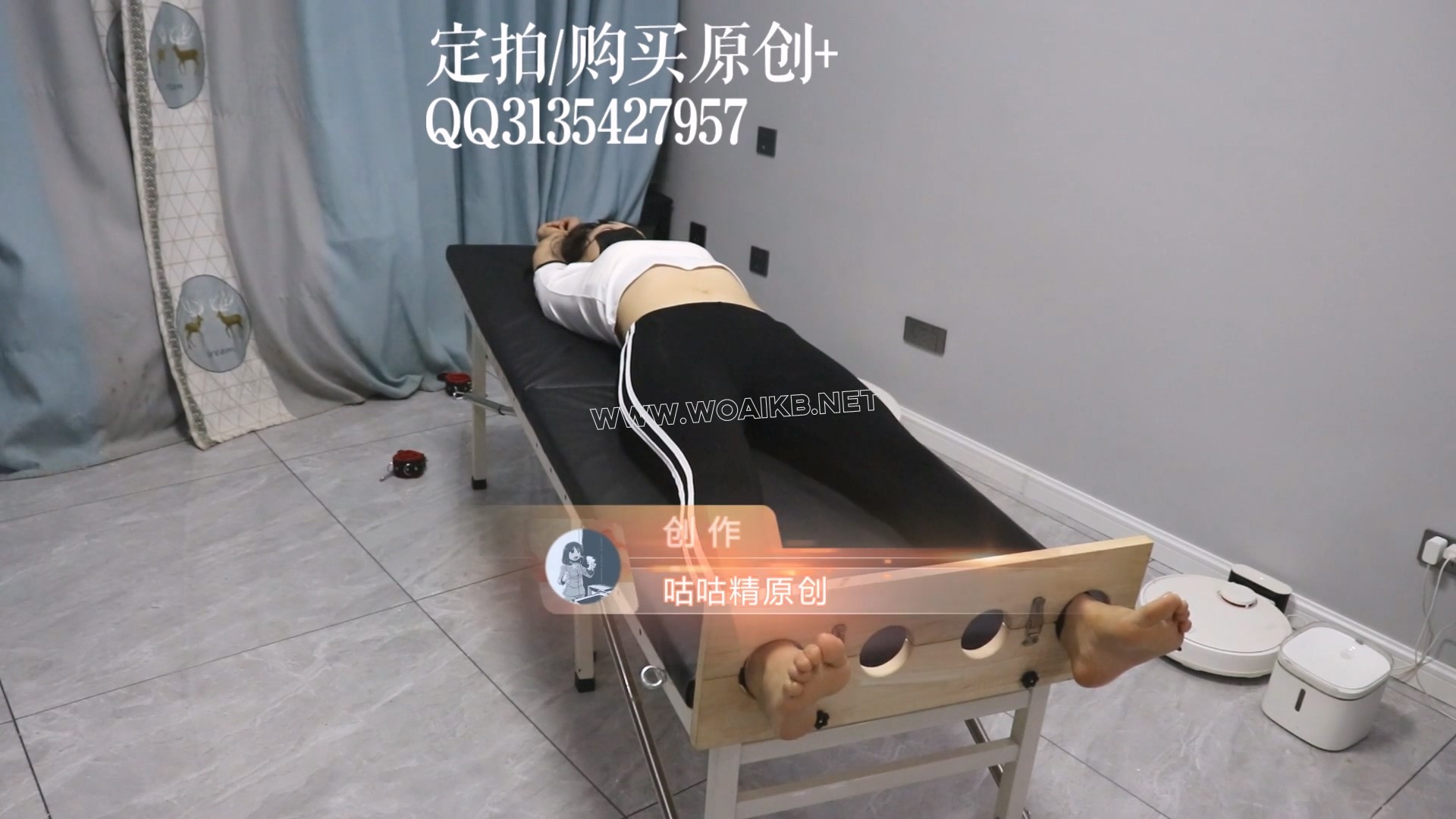 刑床驾驶员2！超级超级怕痒模特糖糖的第二部TK片~超怕痒运动服少女体验严厉TK，怕... 预览图 18