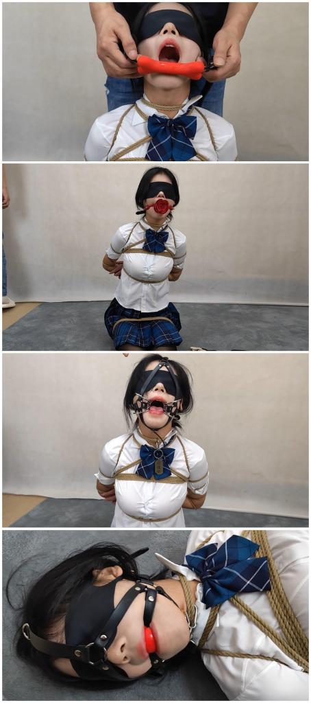 汤圆 JK少女 各种口球口水试戴试验 最后说一下各种口球的感觉