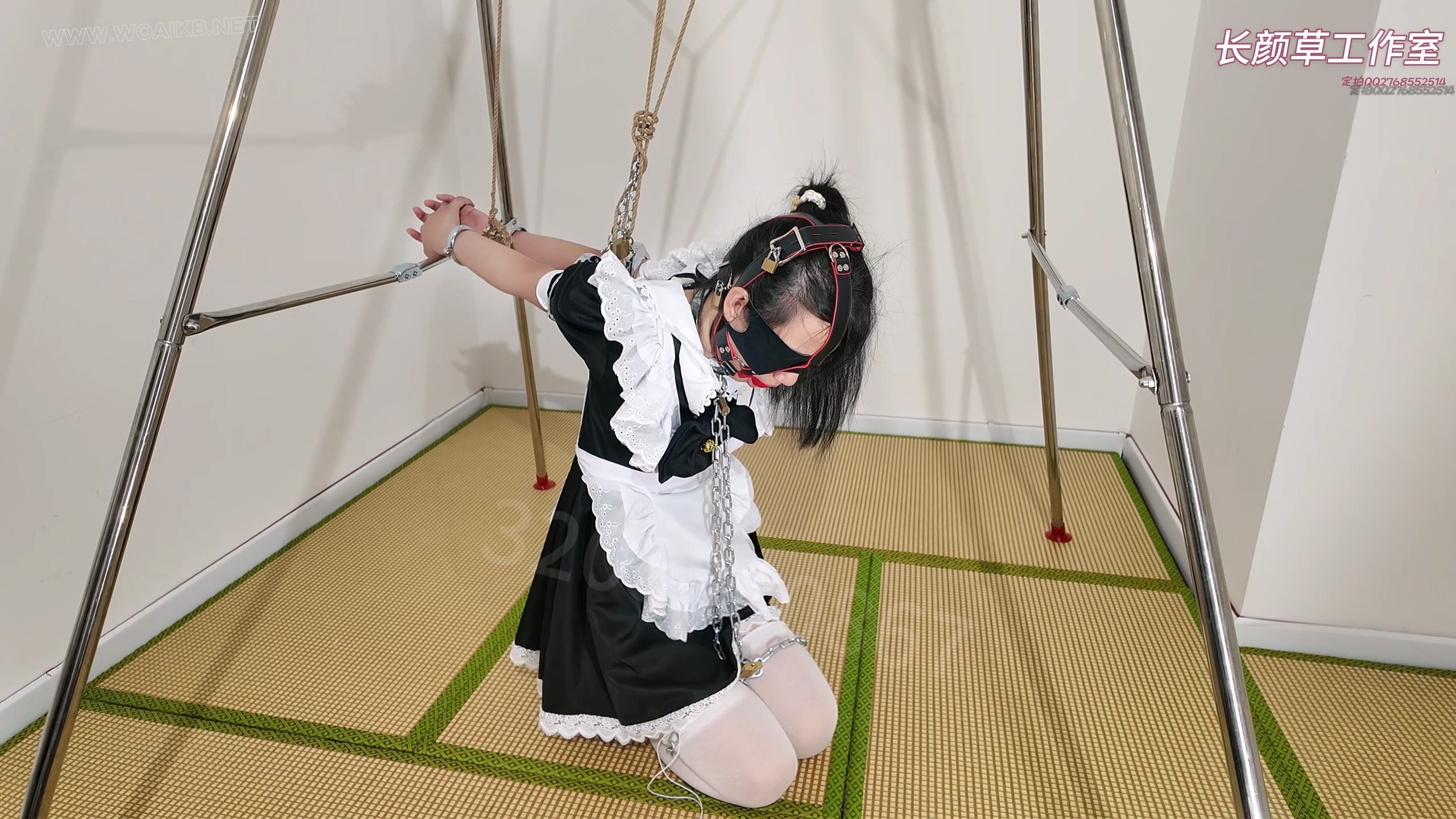 霜喵3小时囚禁调教加公厕调教上集 电击 小玩具爽的全身抽搐 镣铐 封耳 口球 蒙眼 ... 预览图 10