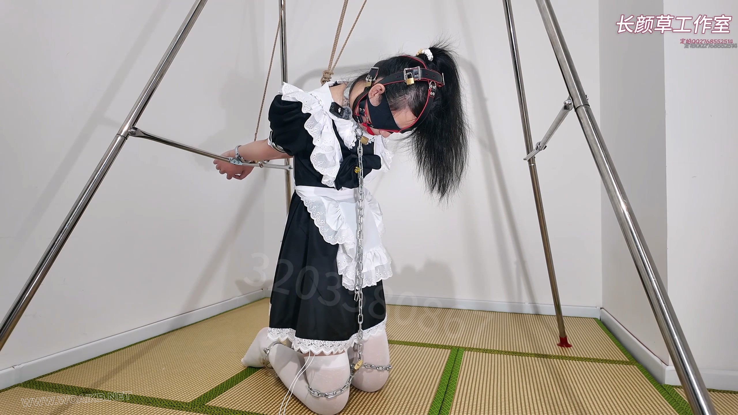 霜喵3小时囚禁调教加公厕调教上集 电击 小玩具爽的全身抽搐 镣铐 封耳 口球 蒙眼 ... 预览图 11