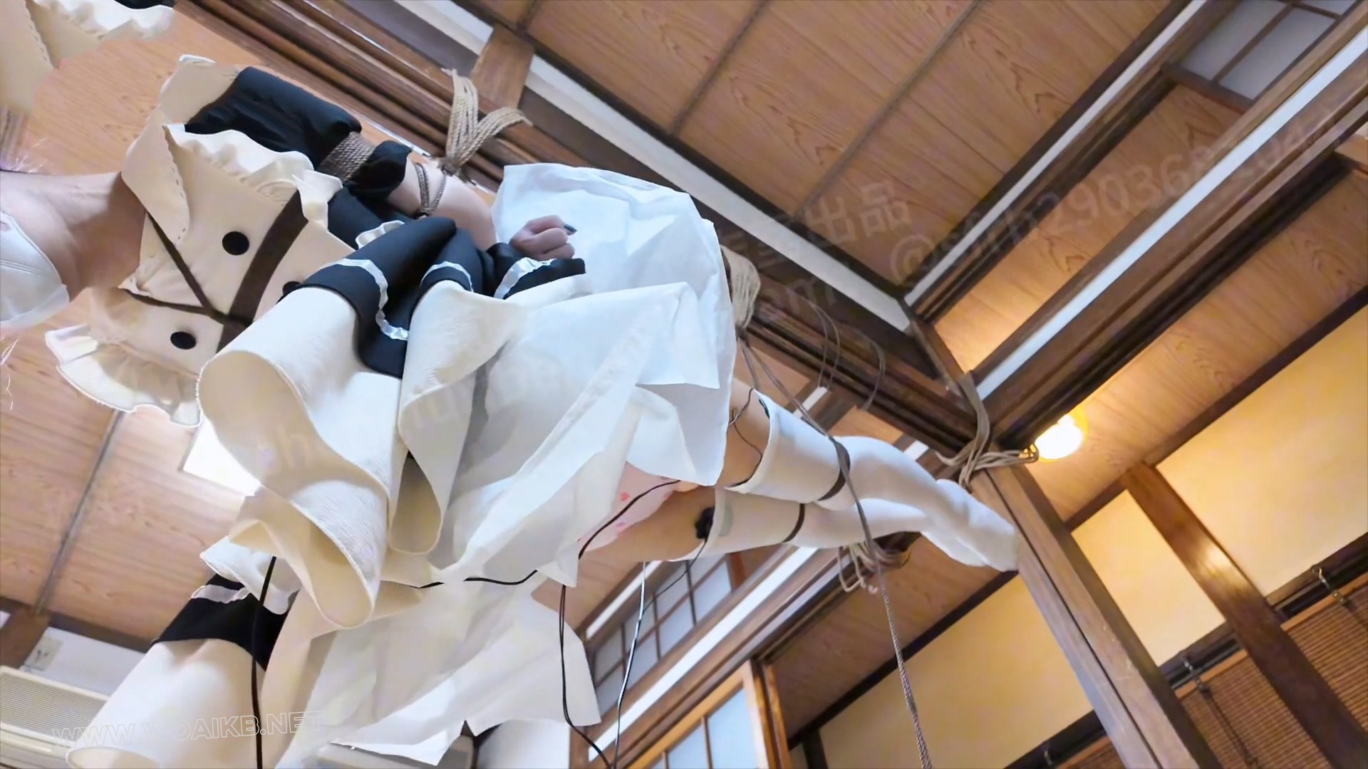 白丝猫系女仆养成攻略！年末干活！日式座椅分腿紧缚 强制开口口塞，口水流满一地... 预览图 8