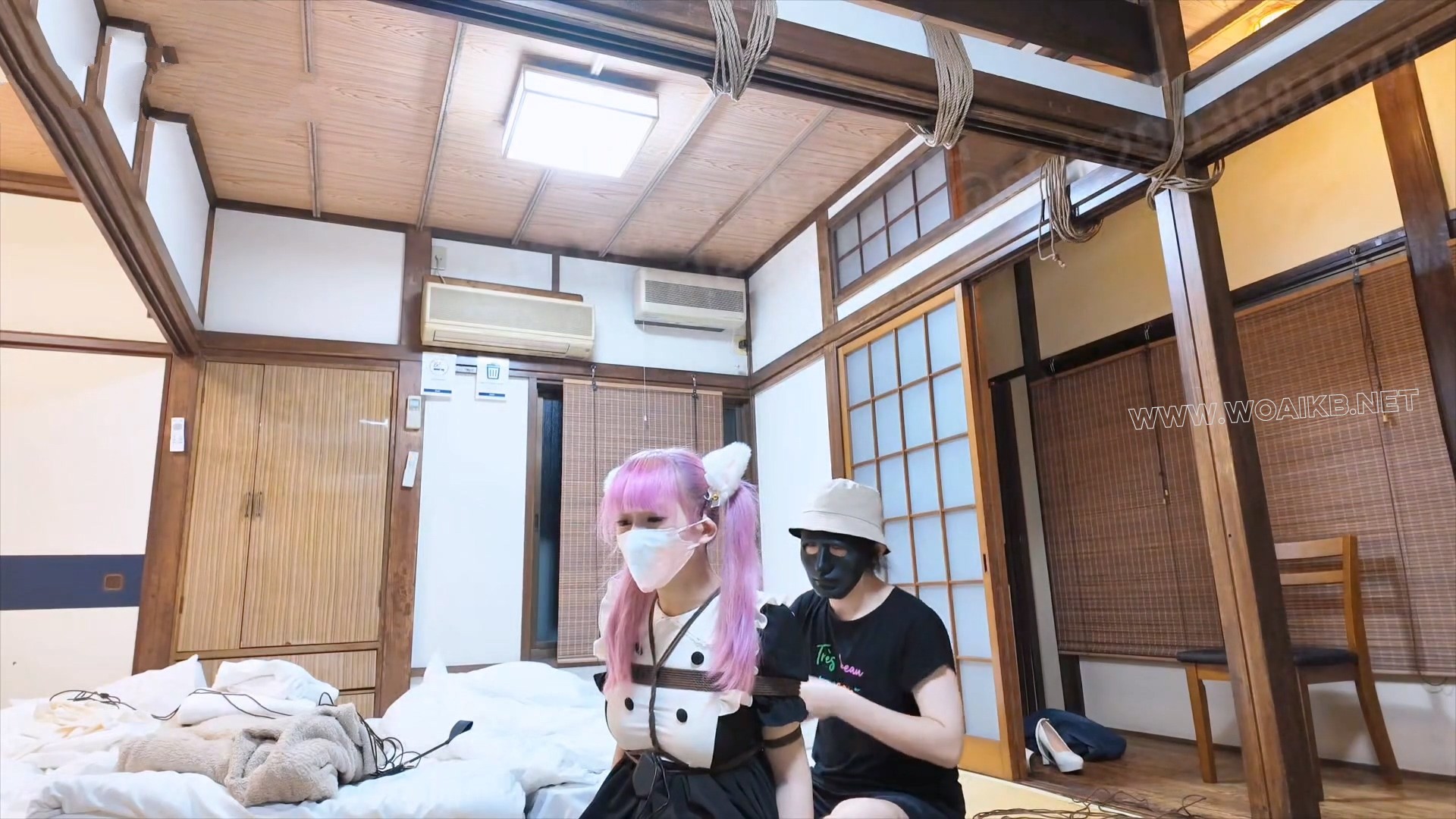 白丝猫系女仆养成攻略！年末干活！日式座椅分腿紧缚 强制开口口塞，口水流满一地... 预览图 17