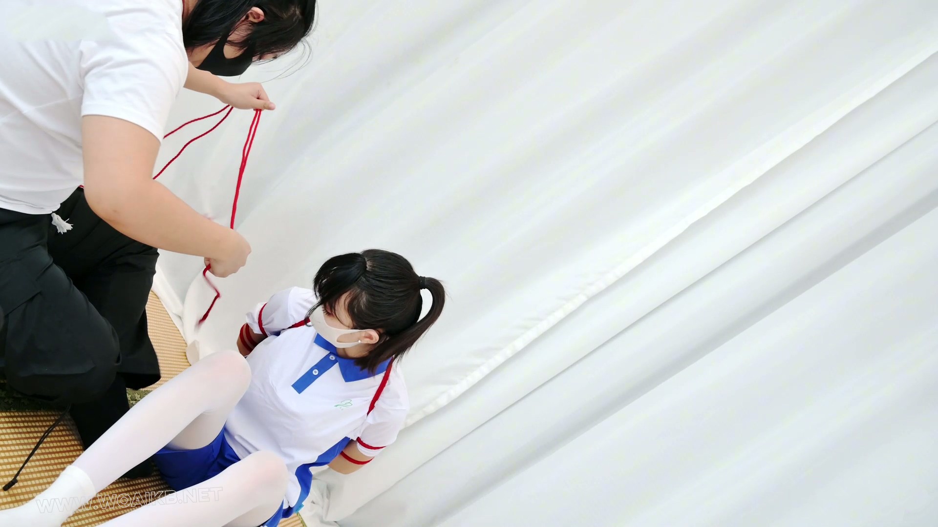 绑架女高中生18岁 女战士 国服女高 强高 双马尾 中式校服 蛇缚 挣扎 逃脱游戏 户外... 预览图 2