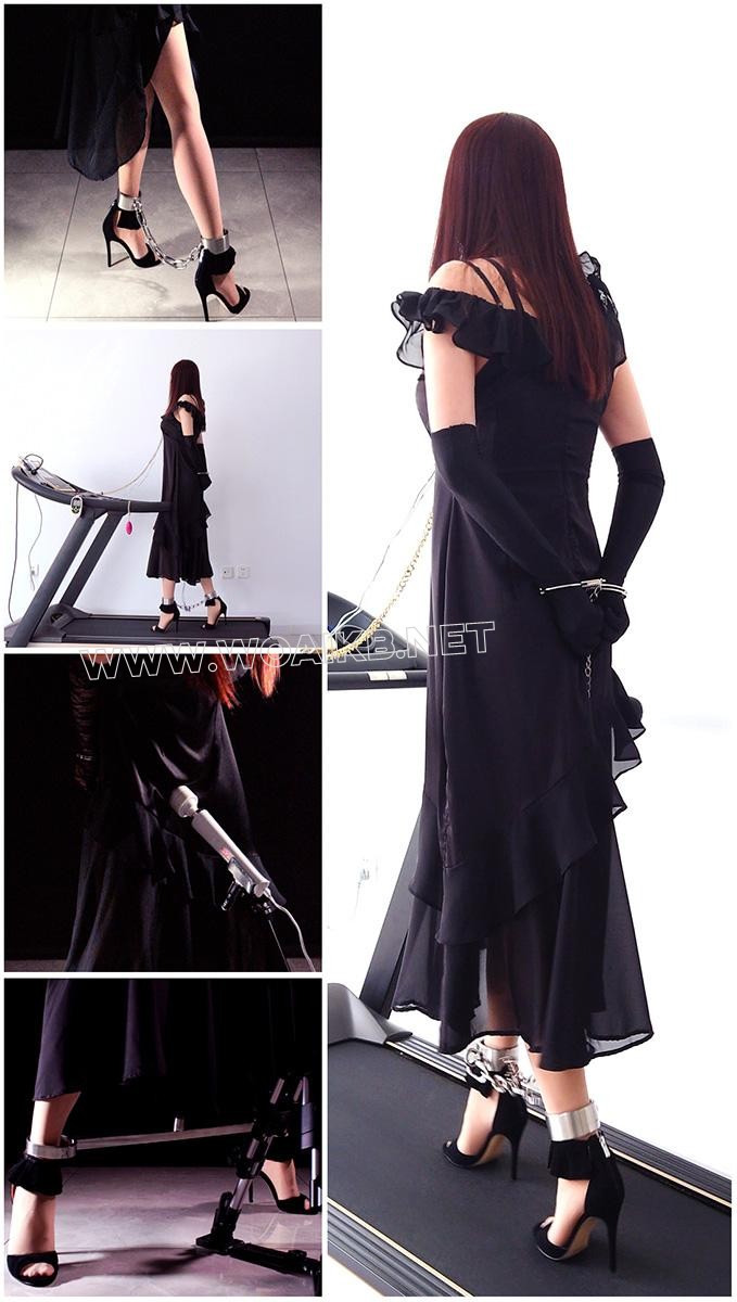 铐镣禁锢的肉丝12CM黑凉高+金属GS、电动BB、无线TD与跑步机