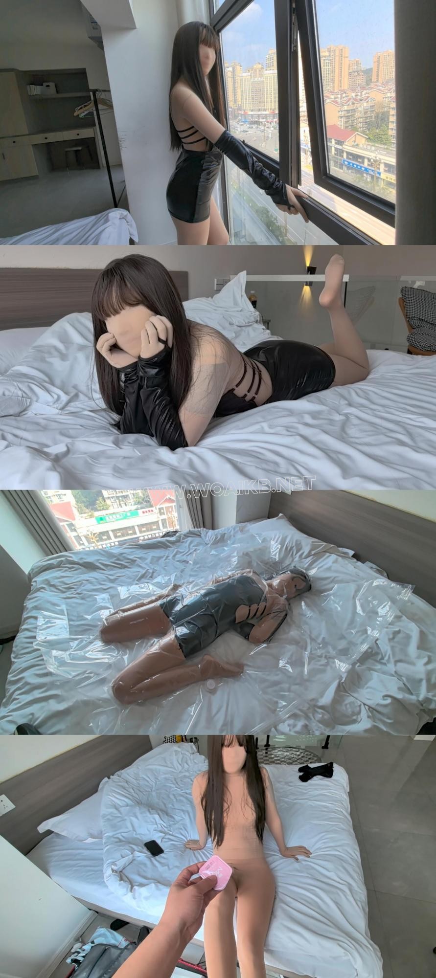 【FXX-ZENTAI】室外的拍多了，今天更新个室内zentai 聊聊天 拍拍照 浅浅玩玩真空袋