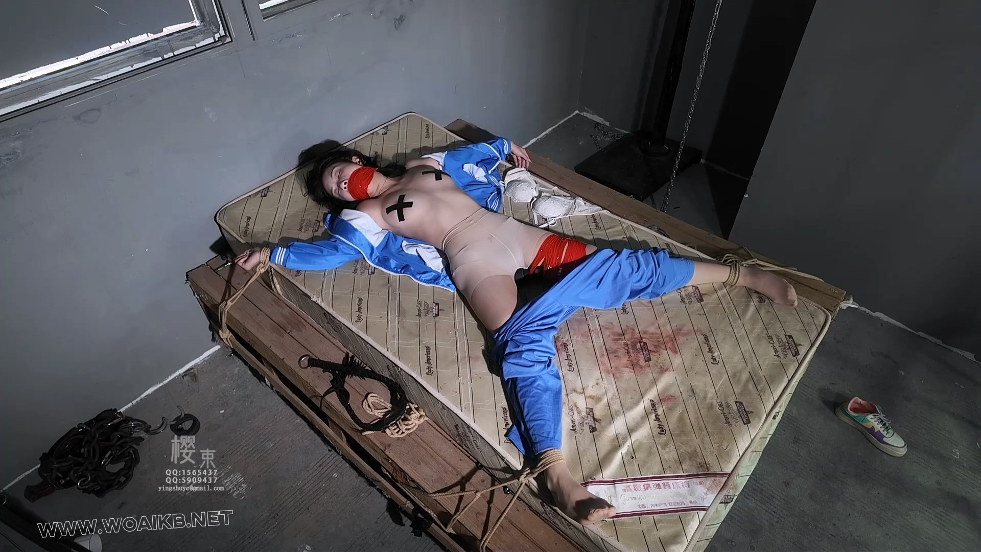 强制戒毒！胶带乳贴棒棒刺激强G！狂挠肉丝脚心！口球塞嘴丝袜全包折磨！ 《毒瘾少…