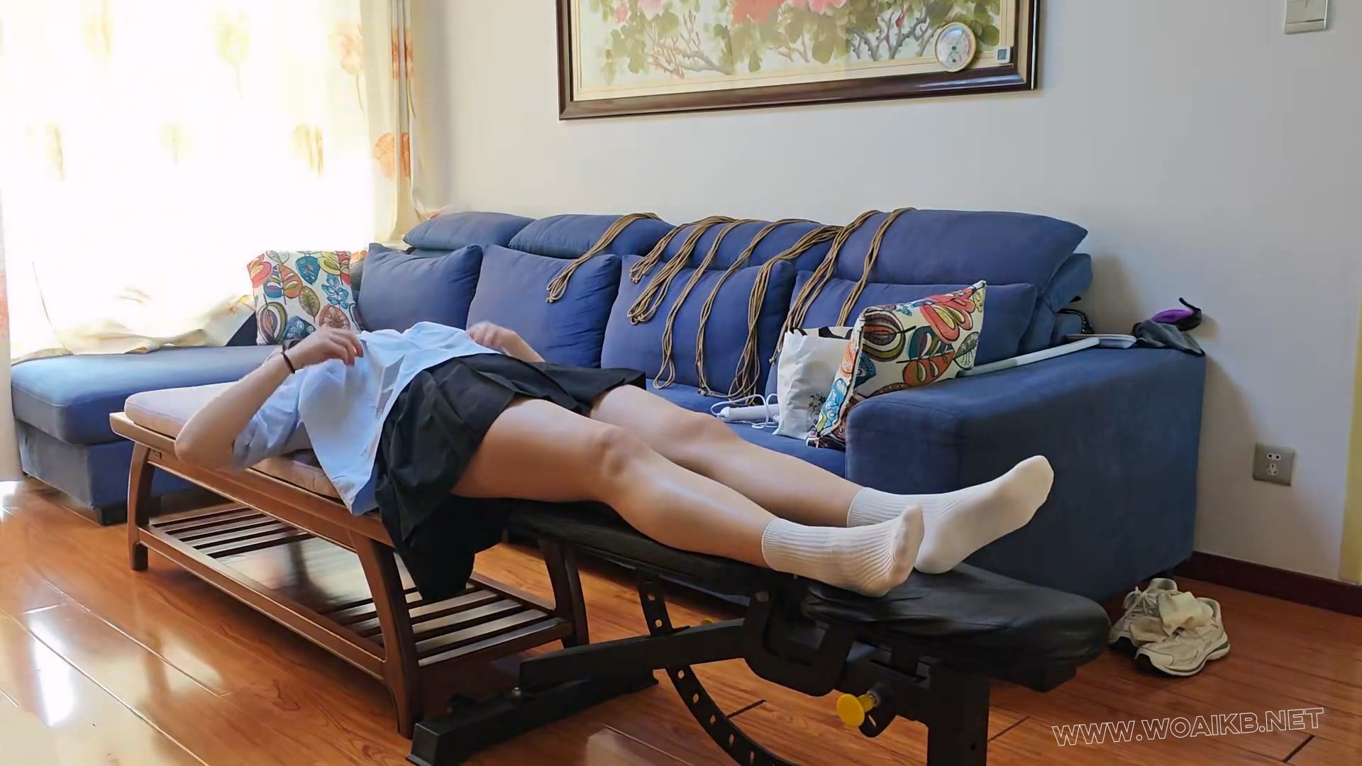 欣欣白袜一字型捆绑固定硬核挠痒