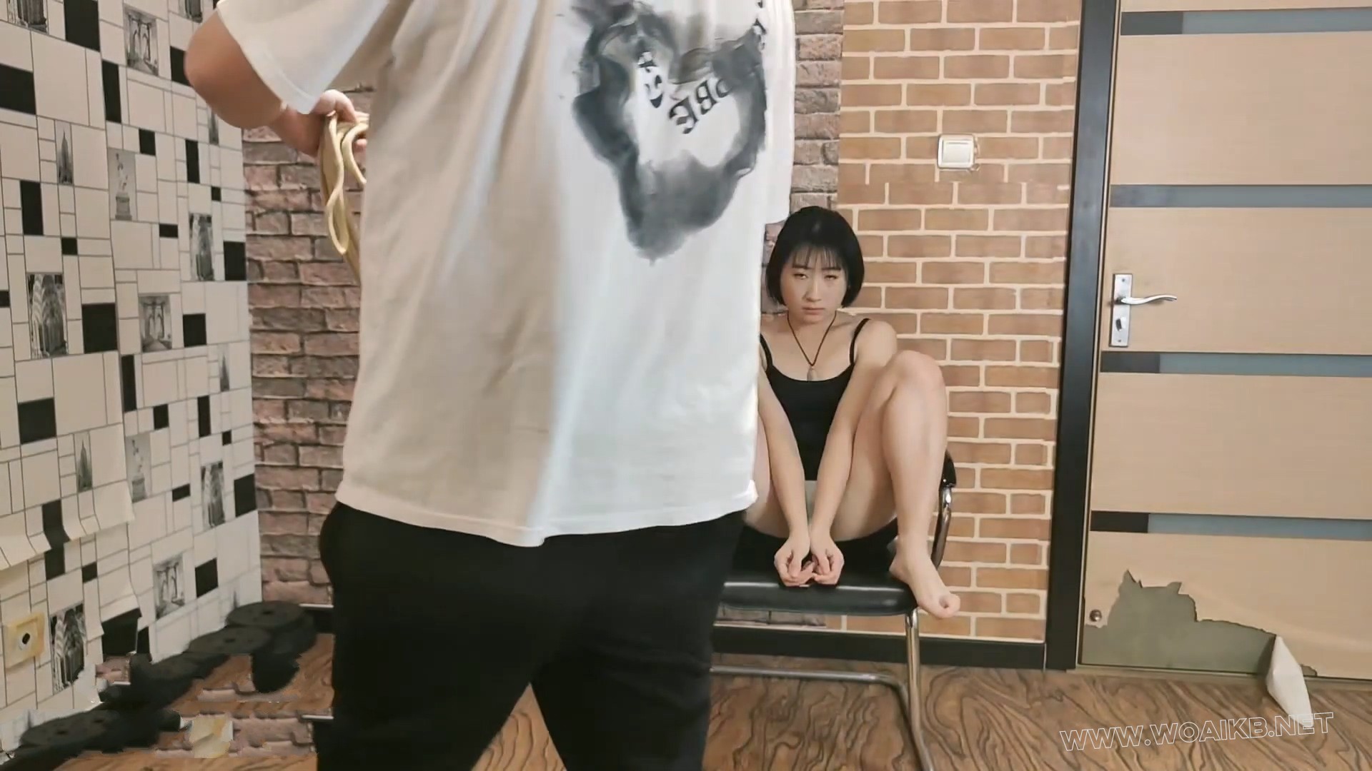 模特颜颜口球 强行分腿 强高