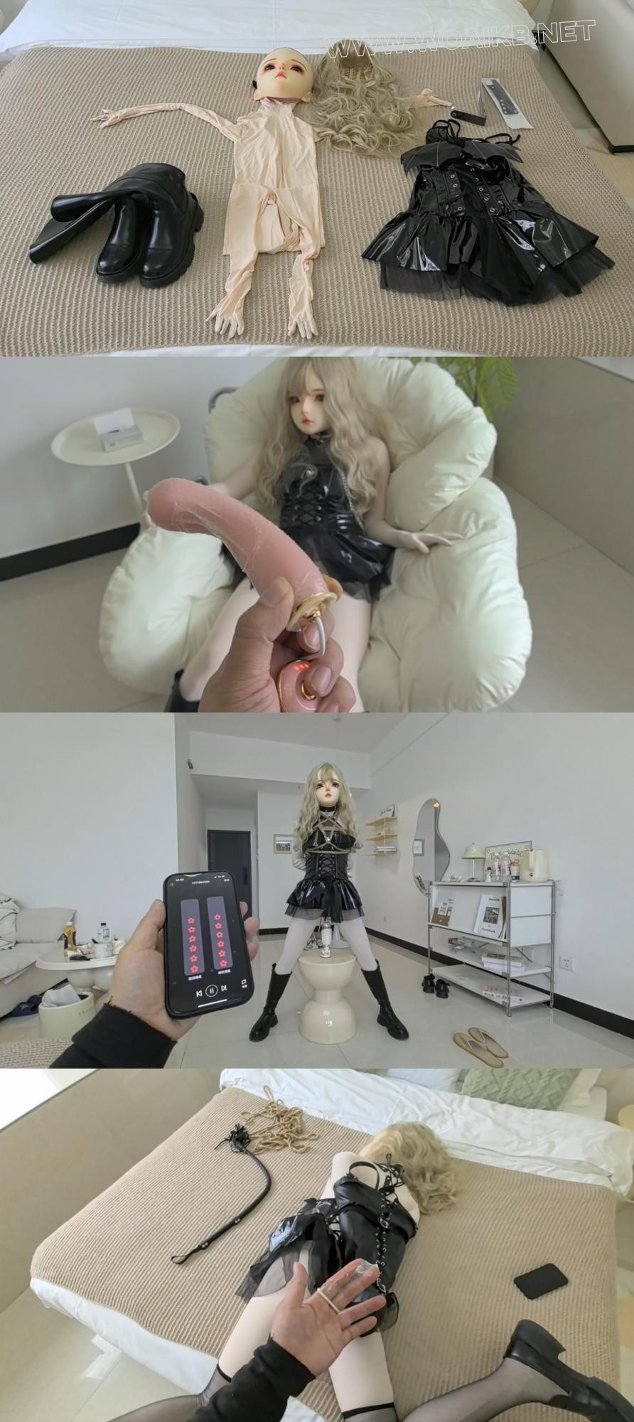 【FXX-人偶女友-02】24小时变娃计划 震动玩具＋口爆吞精 指入墙糕 单手套＋分腿P机…