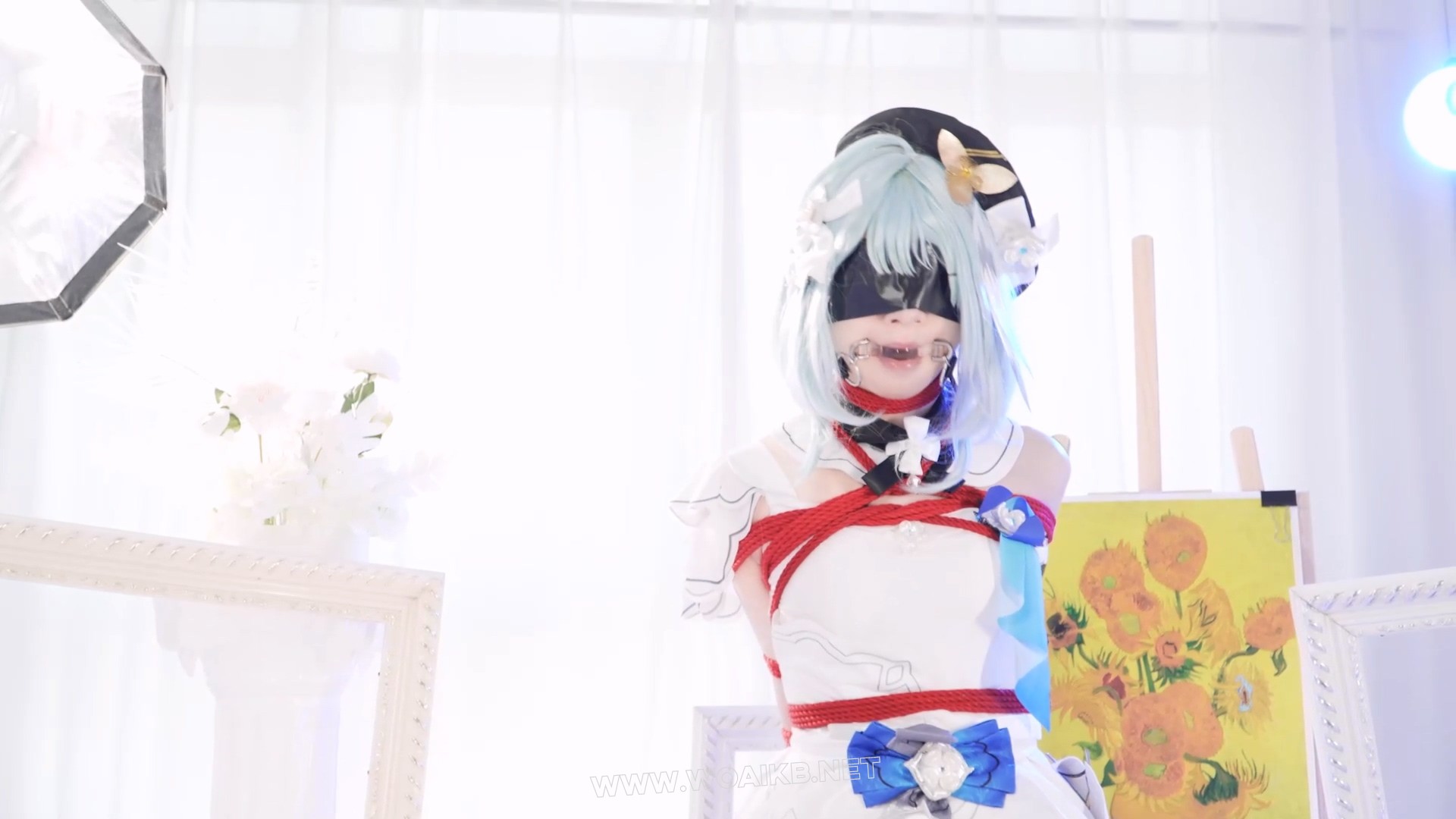 捆绑放置挣扎Cos系列第八集，格蕾修