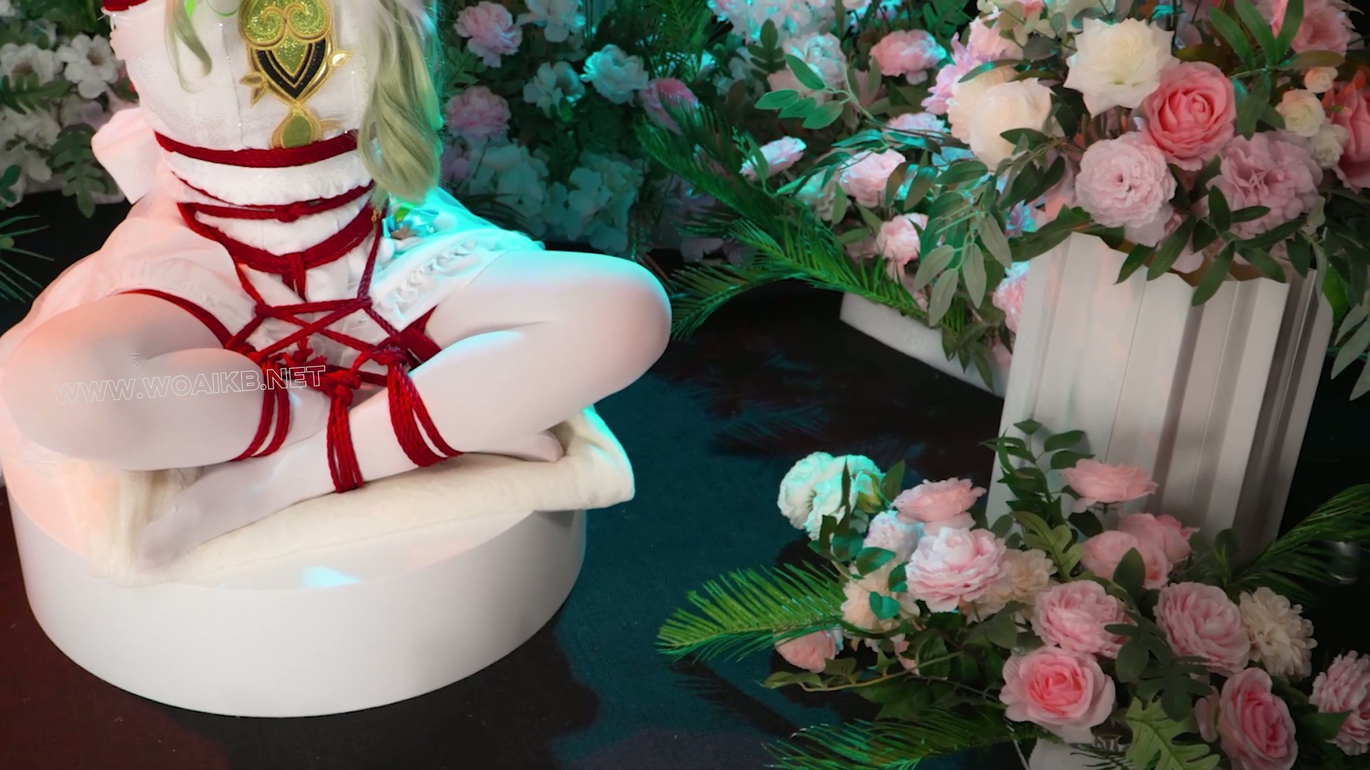 捆绑放置挣扎Cos系列第十一集，纳西妲花嫁，上半部分