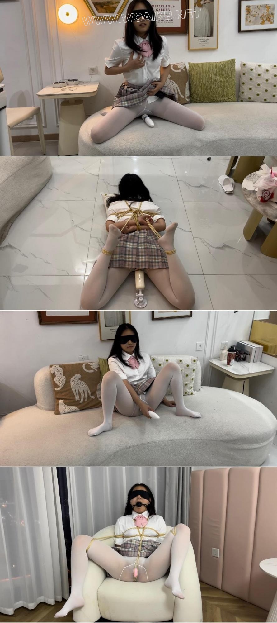 白丝JK妹子极致的TJ，ZDB自卫，TD塞入，新炮击高频率深入抽查，呻吟声响彻房间