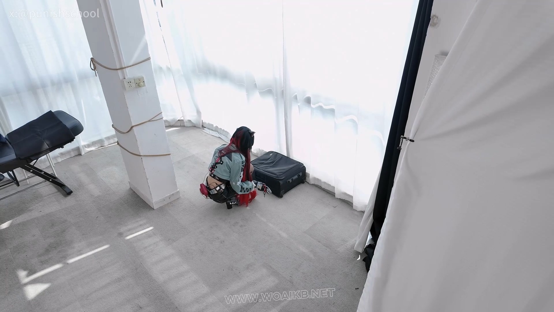 简杜的皮革拘束墙高调教 绝区零 简杜COS 皮革拘束 阳具口塞 呼吸抑制 极限高潮 拘束衣