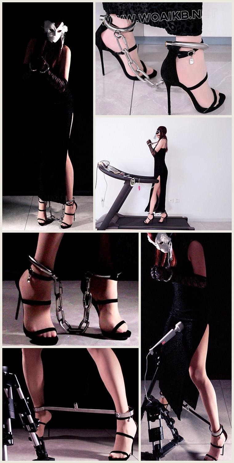 钢枷禁锢 肉丝凉高 颈手枷脚镣禁锢的13CM凉高+金属GS、TD、电动BB与跑步机