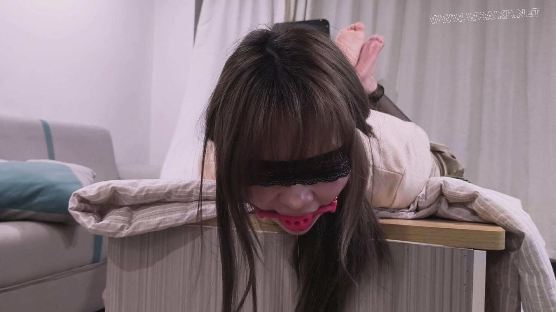 《绳艺tk访谈》高强度tk完全停不下来 中间故意有事出去 模特急哭了 动又动不了 说... 预览图 20