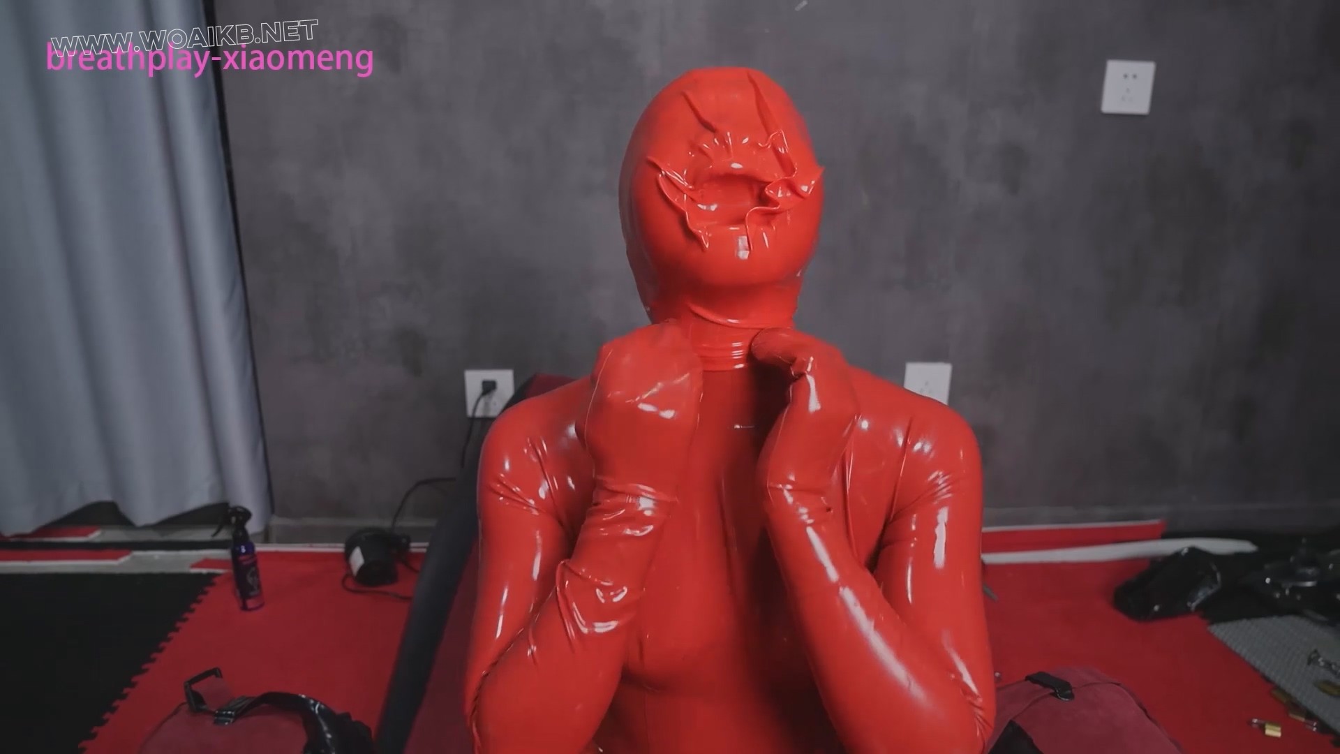 【小萌同学】1mm超小孔头套折磨呼控，阳具插入固定GC 预览图 15