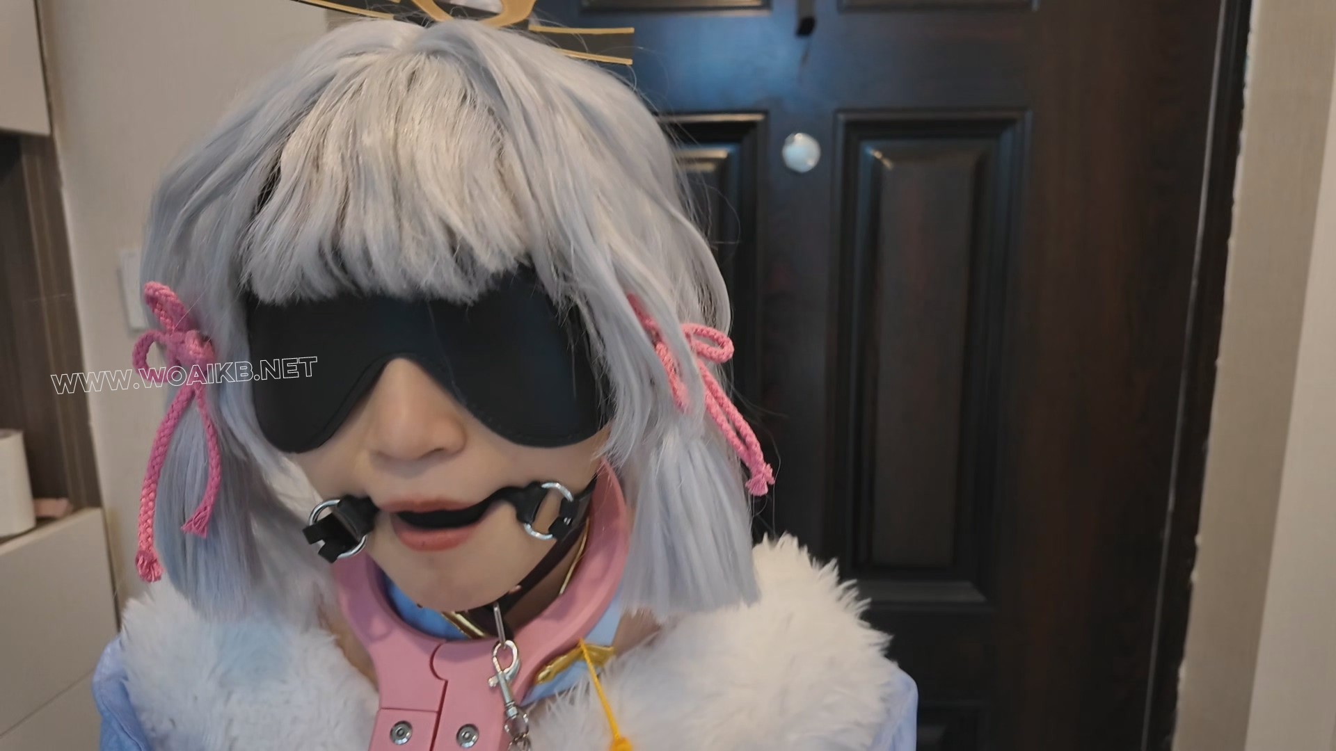 苏苏_神里白鹭樱华颈手枷镣铐走绳吊缚啵啵贝tk强高，撅腚sp，手脚枷电击多次强高