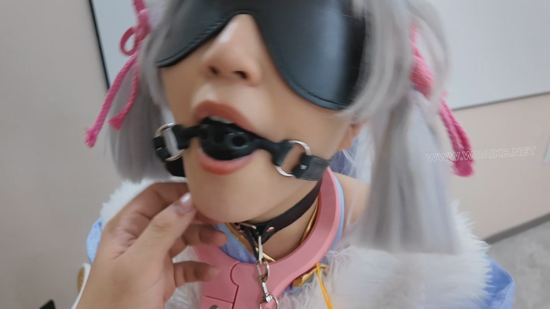 苏苏_神里白鹭樱华颈手枷镣铐走绳吊缚啵啵贝tk强高，撅腚sp，手脚枷电击多次强高 预览图 3