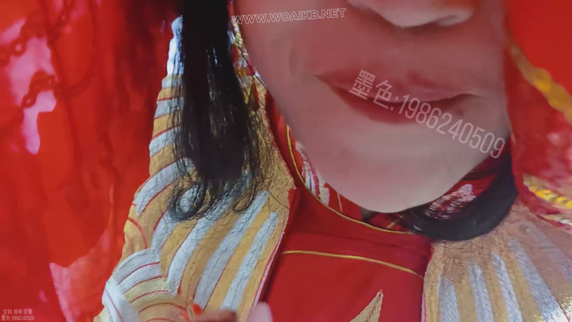 旗袍驷马震动棒强高 脱内裤塞嘴 模拟中式新娘被捆绑 盖红盖头吃东西 预览图 18