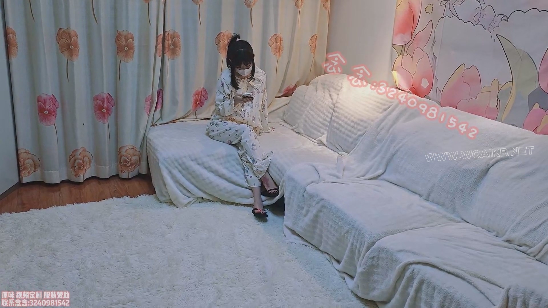 【念念】【微剧情】被扒下衣服胁迫的居家念念 睡衣人字拖 胶带捆绑封嘴 露内衣裤 ...