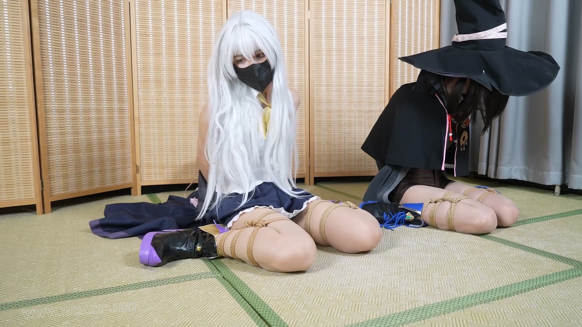 嗷嗷+小0的双人cos来袭！两个角色，四条美丝，尽享诱惑！ 预览图 10