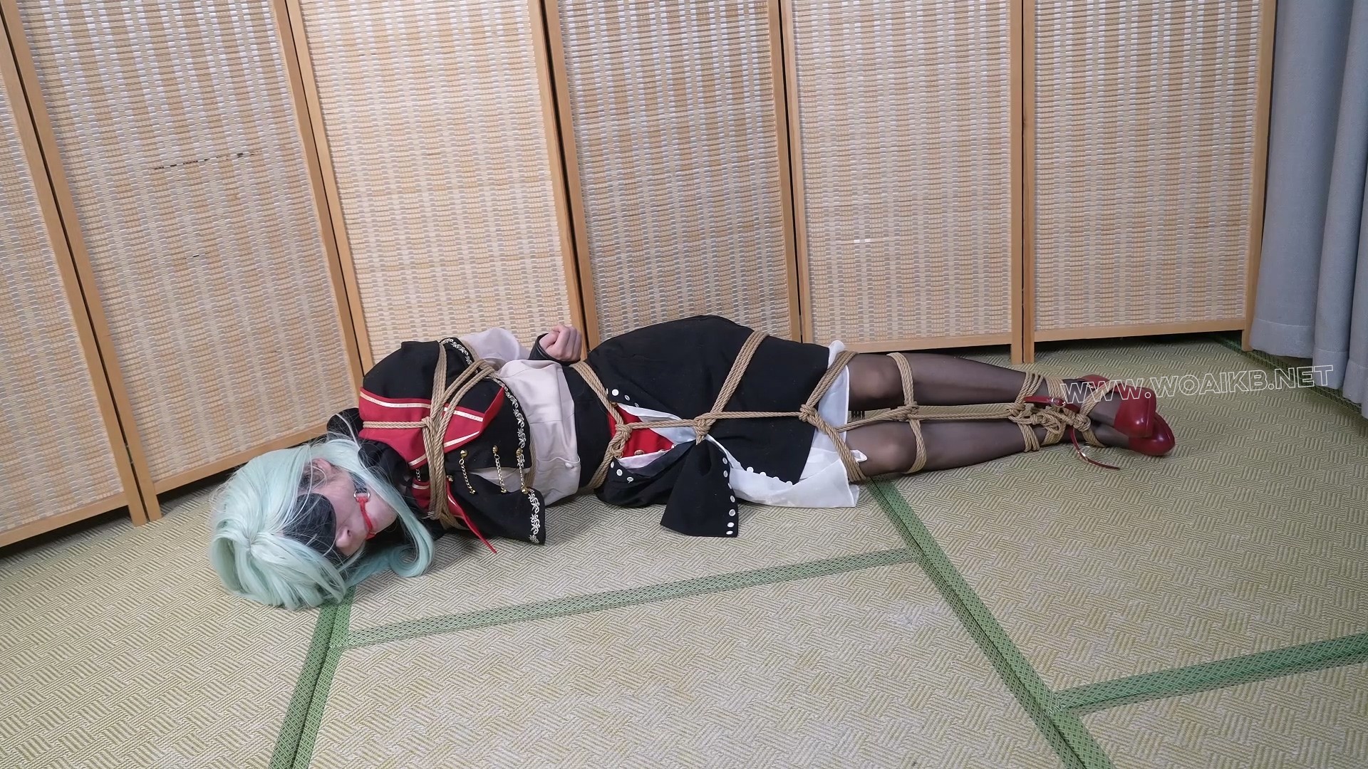 嗷嗷cos若叶睦，捆绑玩弄折磨！满地打滚！ 预览图 8