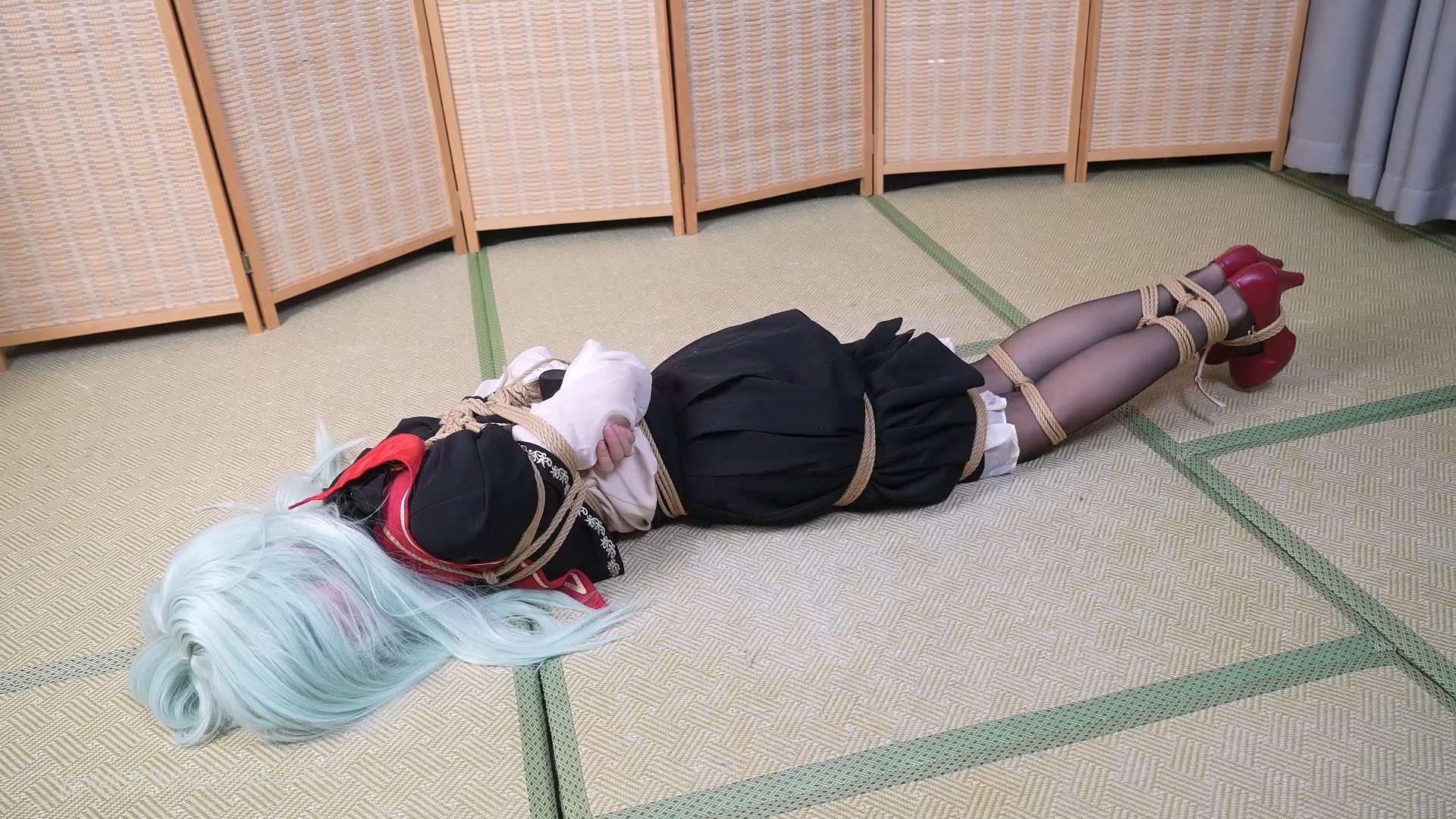 嗷嗷cos若叶睦，捆绑玩弄折磨！满地打滚！ 预览图 7