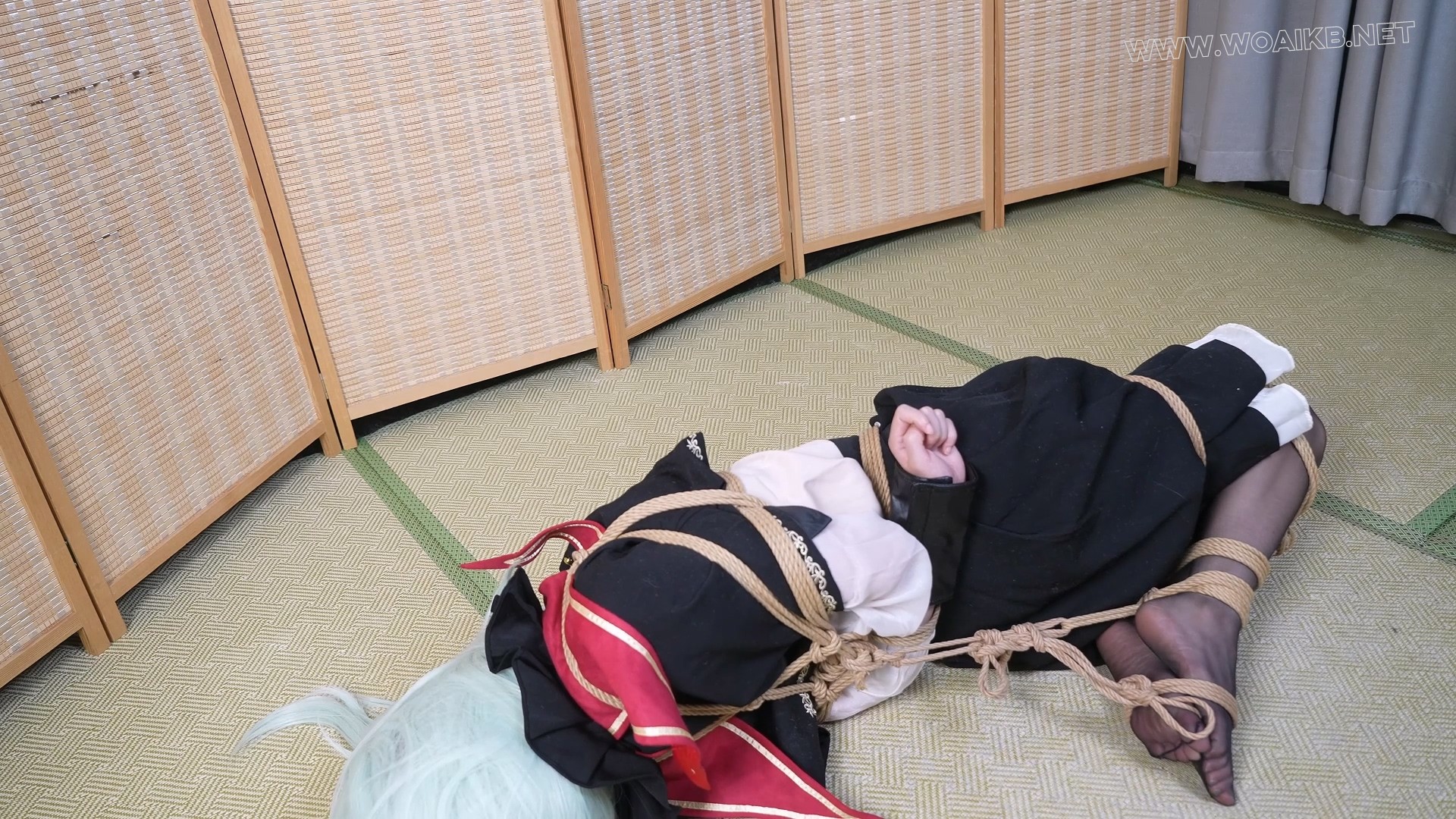 嗷嗷cos若叶睦，捆绑玩弄折磨！满地打滚！ 预览图 17