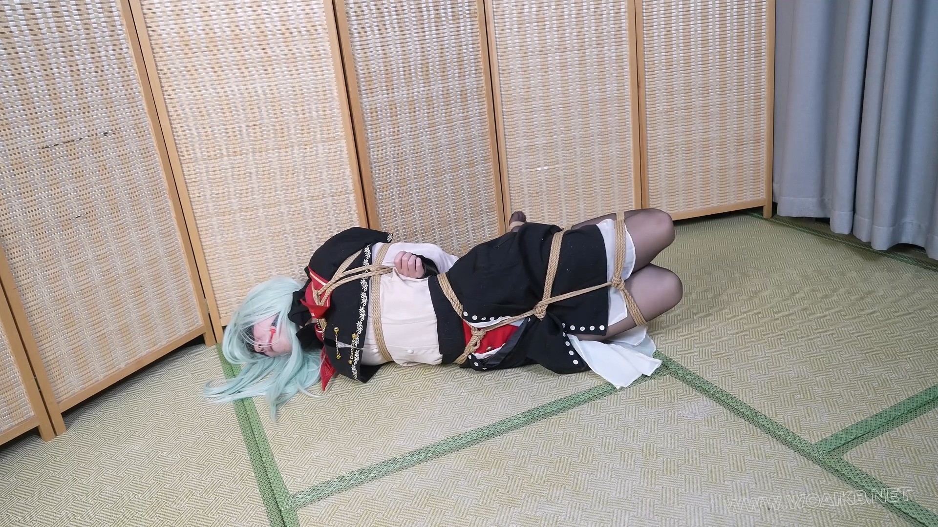 嗷嗷cos若叶睦，捆绑玩弄折磨！满地打滚！ 预览图 13