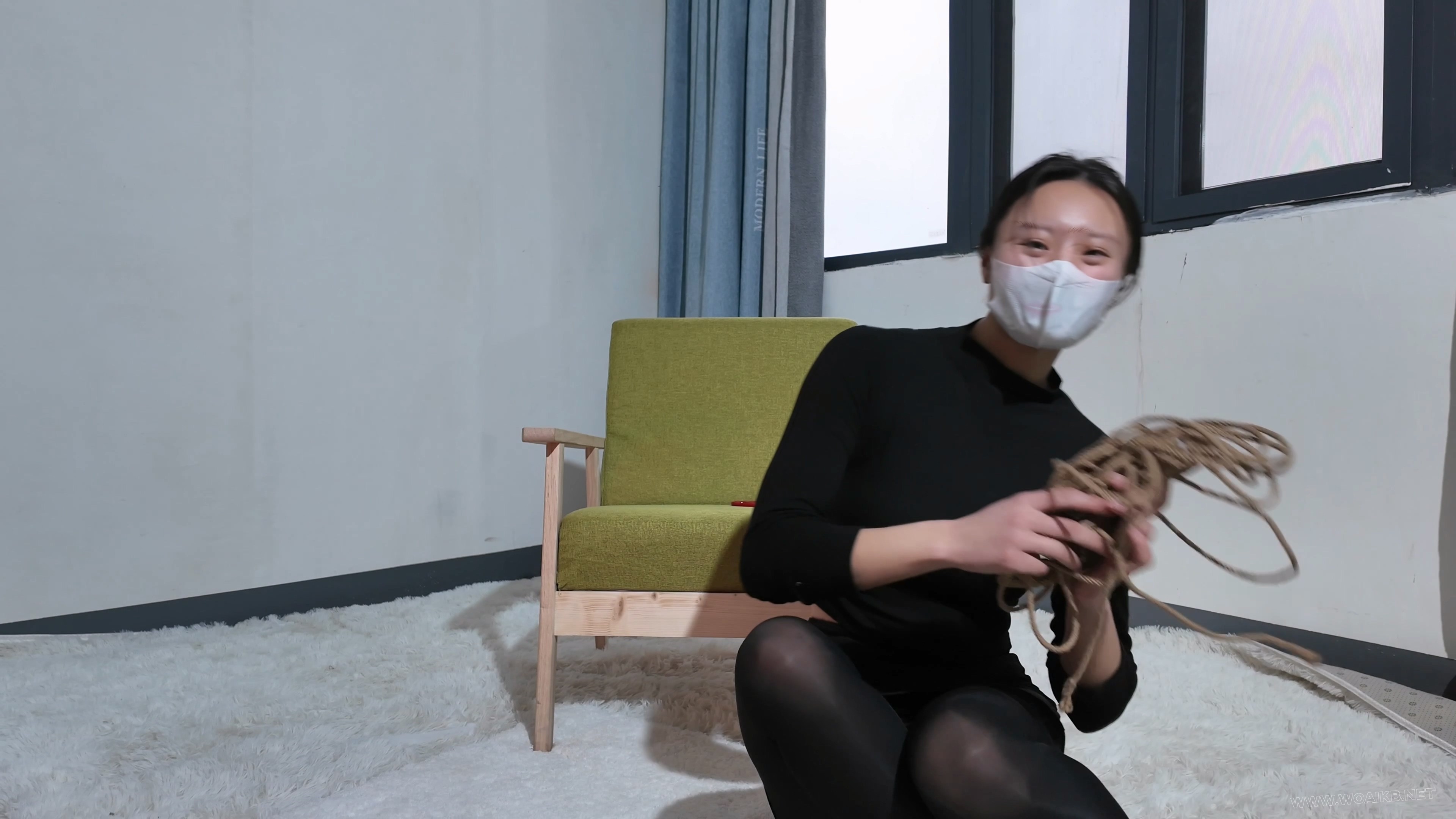 废墟自缚震动棒+跳蛋强震