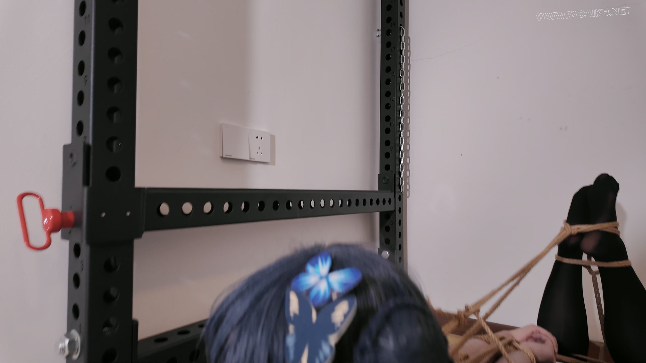 《妃咲啵啵贝放置挣扎》- 海砂———铁链禁锢，直臂驷马脚连接口球 预览图 9