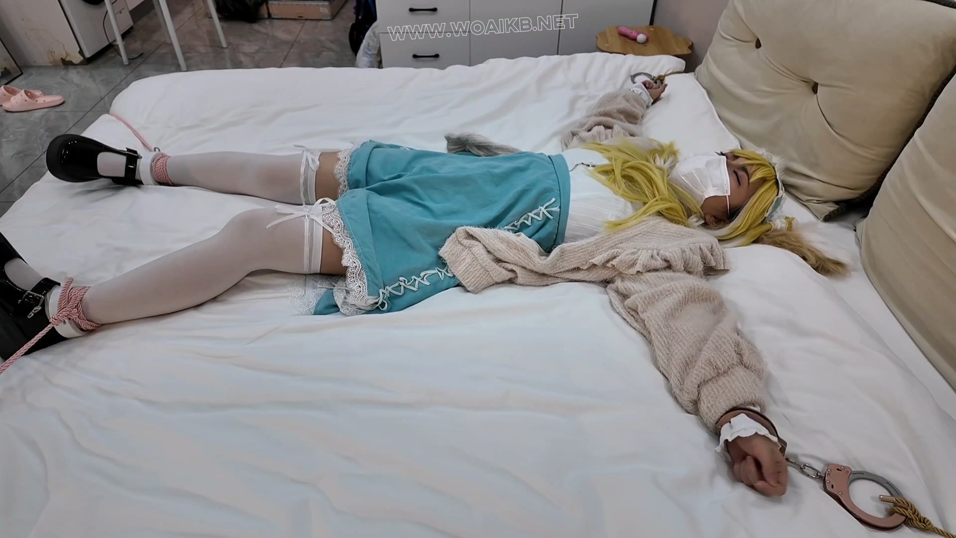 苏苏_明日方舟铃兰驷马镣铐tk大字啵啵贝失控强高，日后缚强制走绳 预览图 8