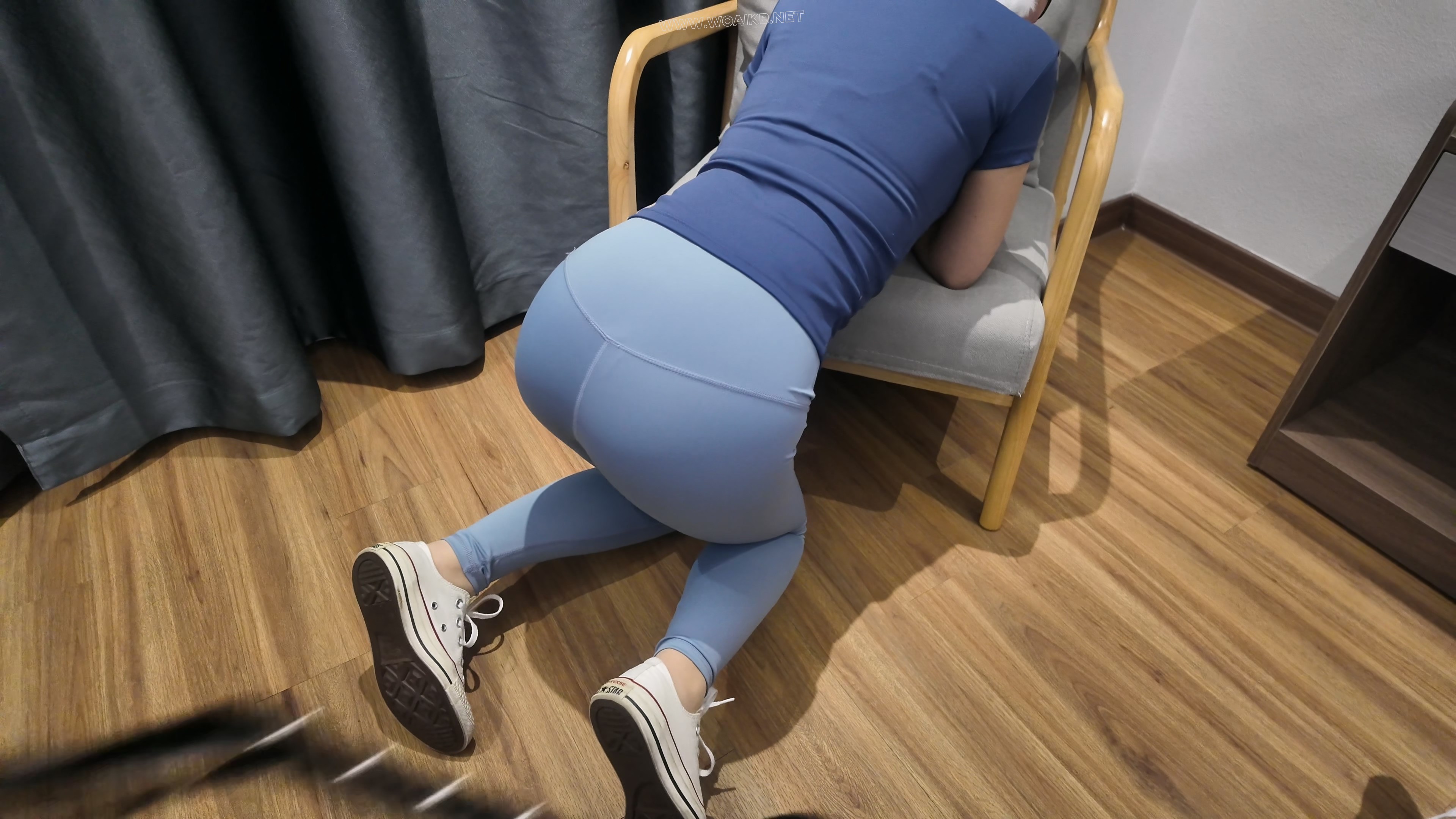 【瑜伽妹妹】瑜伽裤+裤里丝+匡威帆布鞋+SP+PJ无限强高到身体不受控制颤抖+极致GC体... 预览图 5