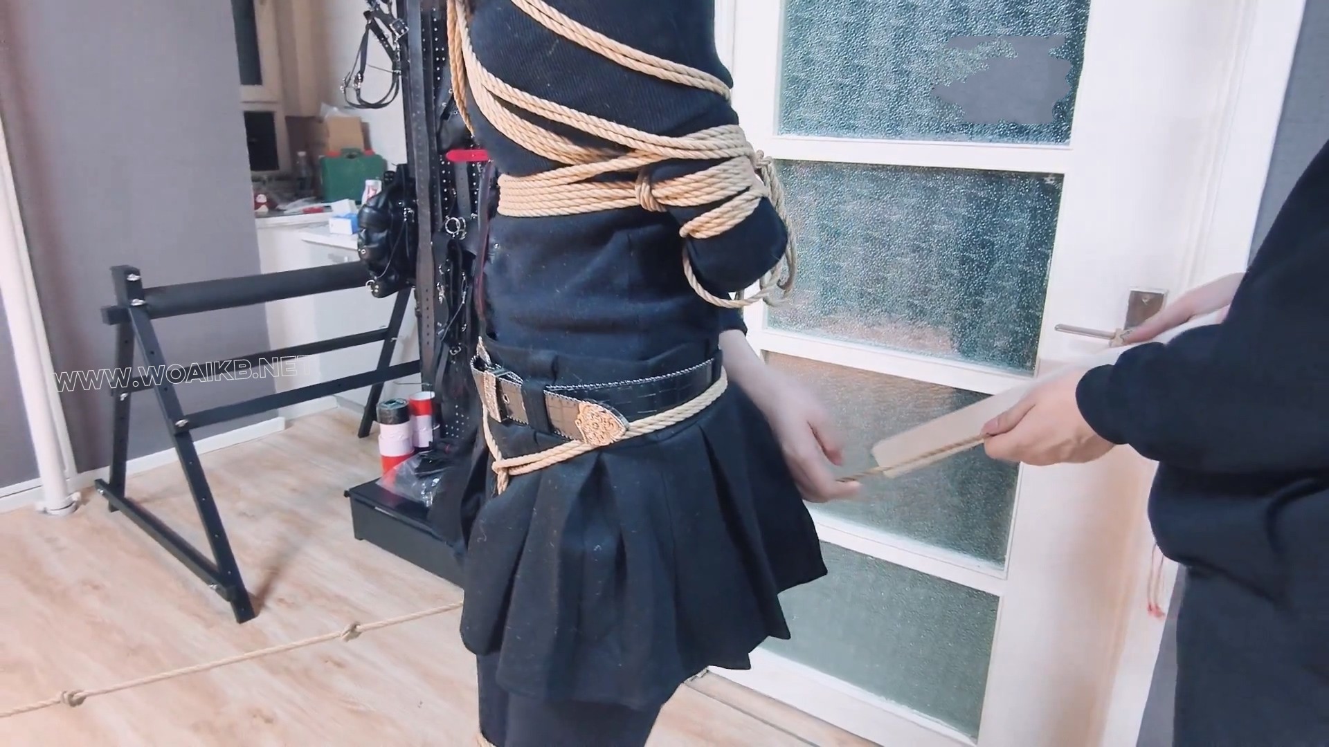 【妙妙X咲希】【女女互救 咲希走绳 震动棒QG 高跟鞋蹦跳 股绳走绳 】 预览图 12