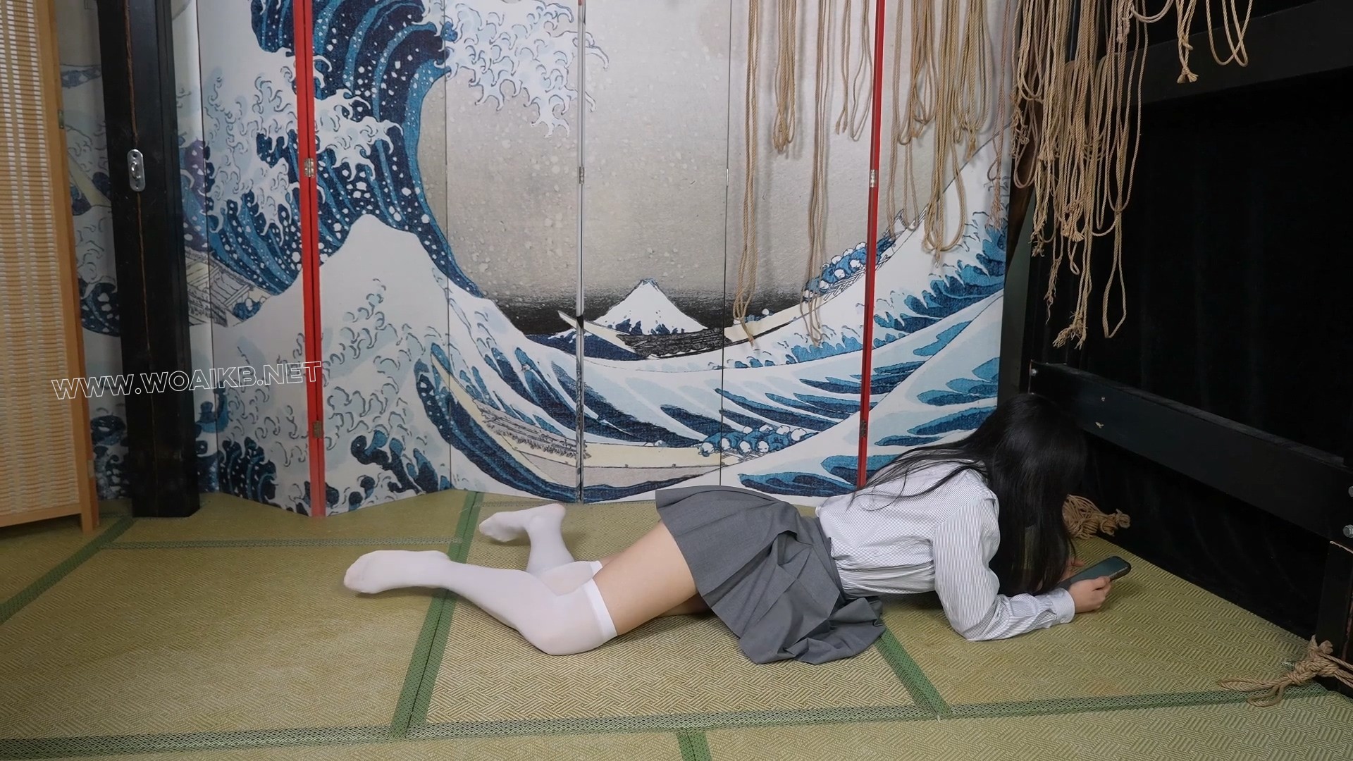 黑白制服双人互玩TK+捆绑玩弄！1h超长番！爽玩篇！