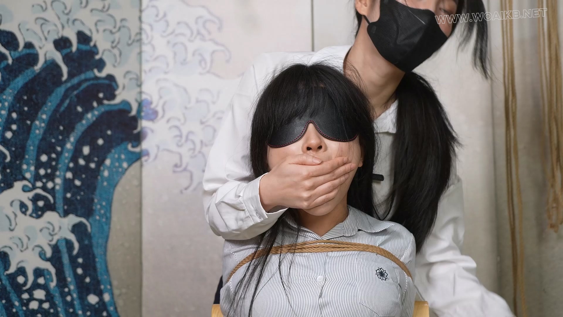 黑白制服双人互玩TK+捆绑玩弄！1h超长番！爽玩篇！ 预览图 4