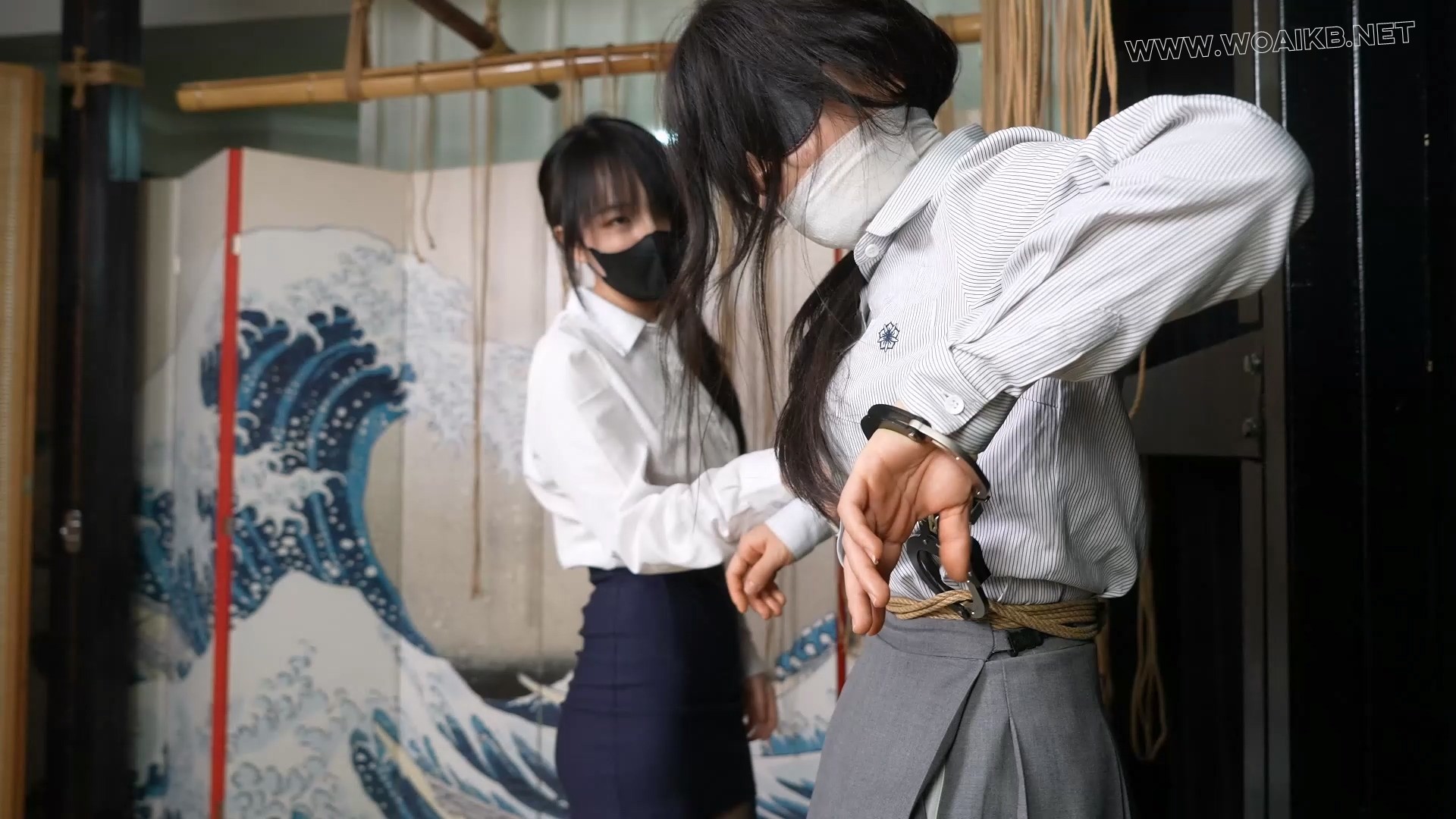 黑白制服双人互玩TK+捆绑玩弄！1h超长番！爽玩篇！ 预览图 9