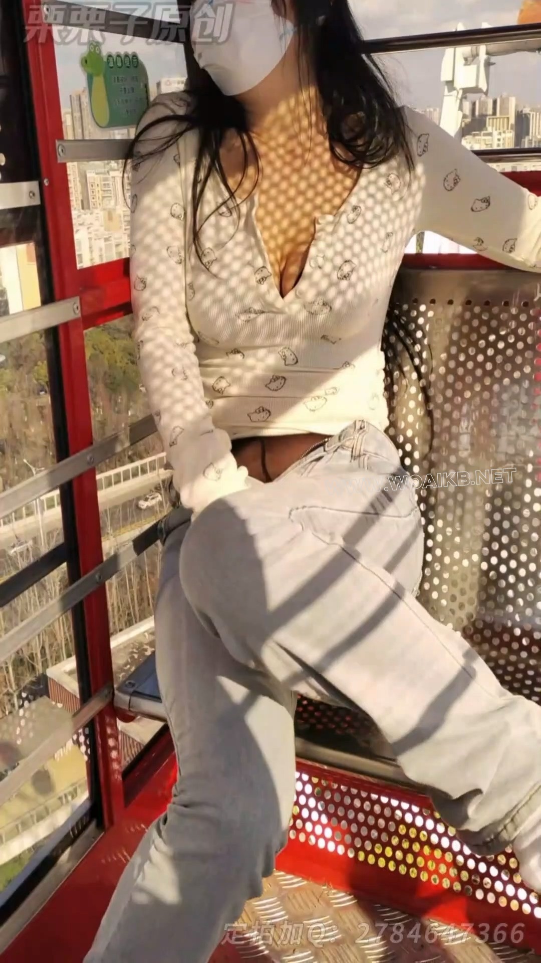 《搔首弄姿的女网红 03》 户外强高、户外调教、摩天轮强高、失禁、游乐园强高、假... 预览图 8